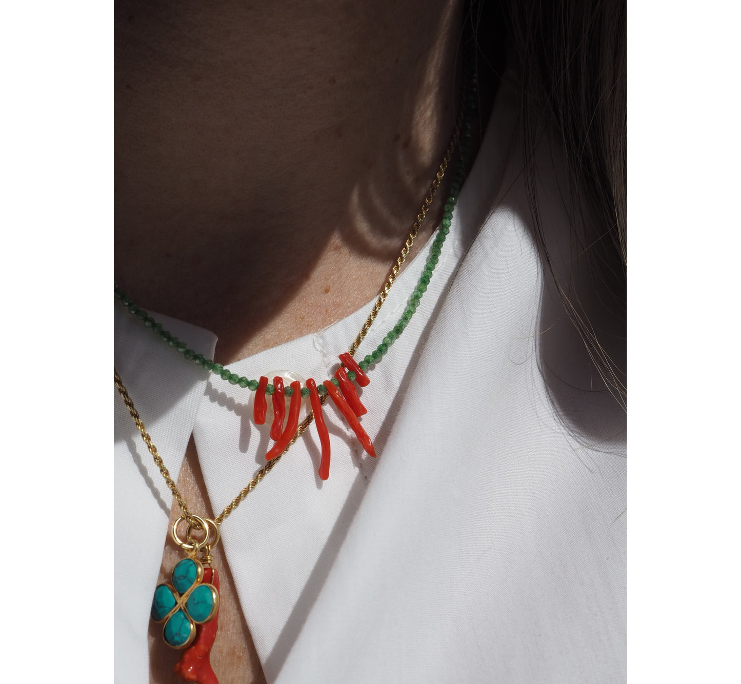 Collana Corallina Rosso