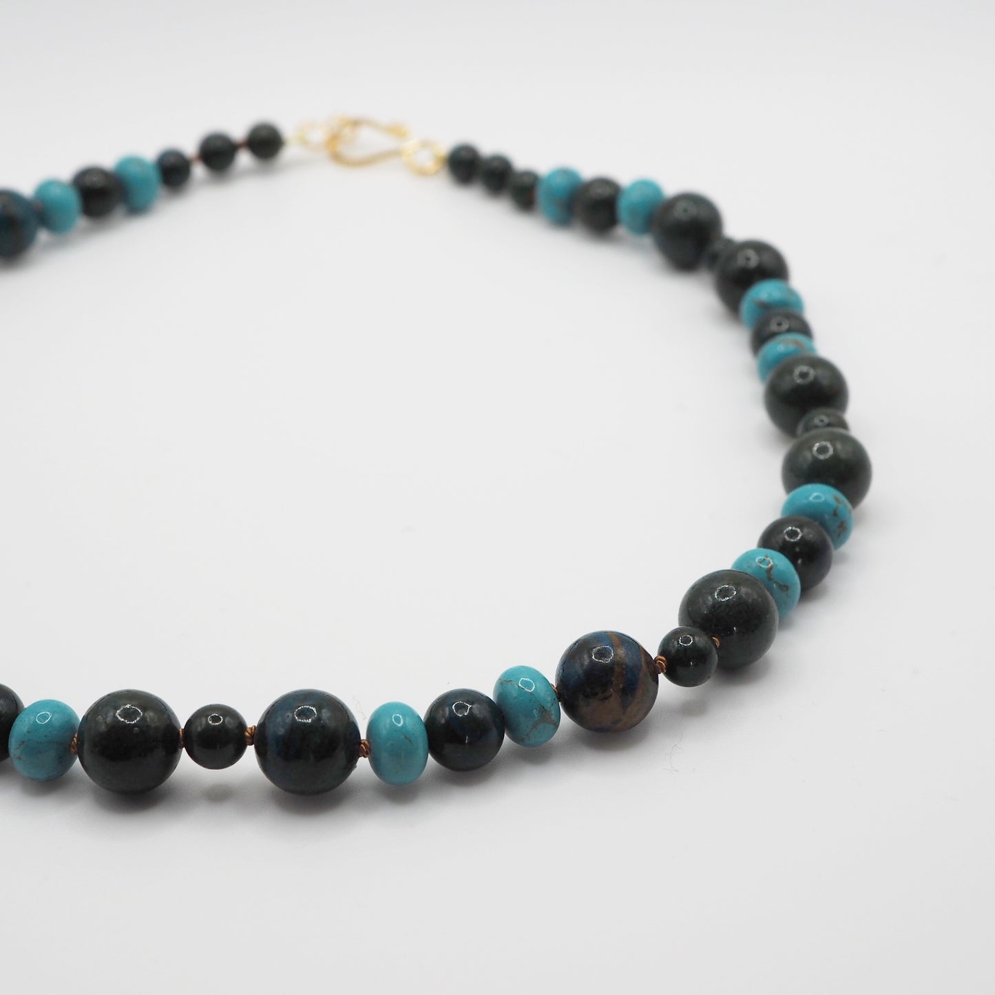 Collana Nodini crisocolla