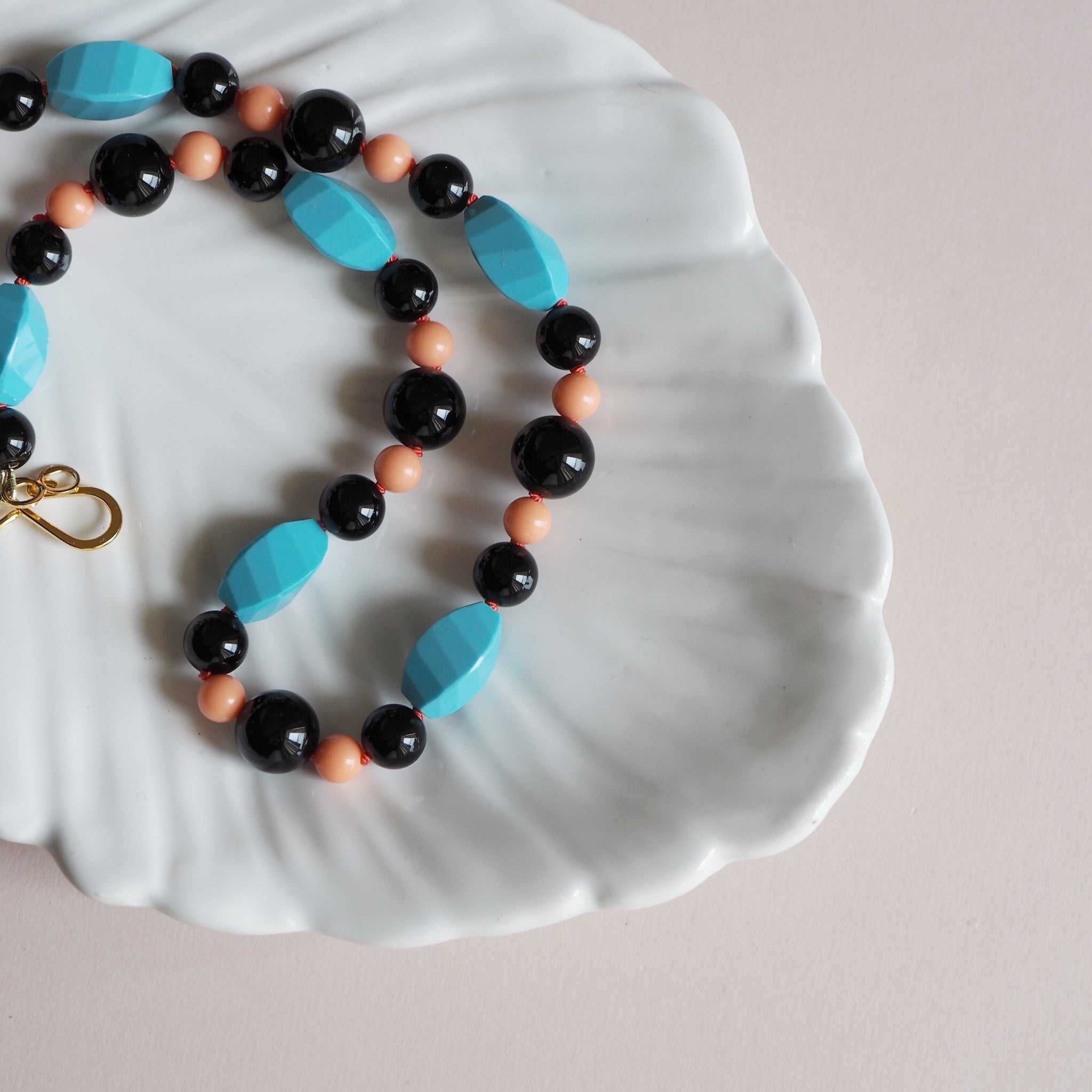 Collana Nodini onice turchese