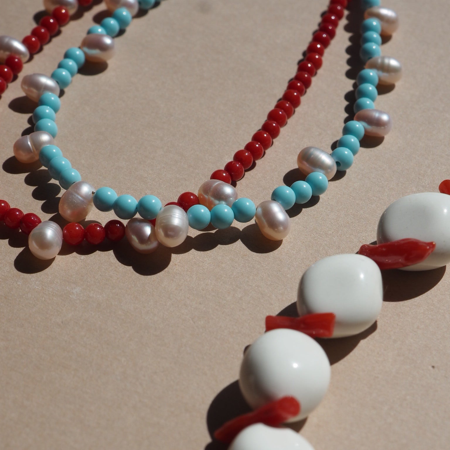 Collana Ischia corallo