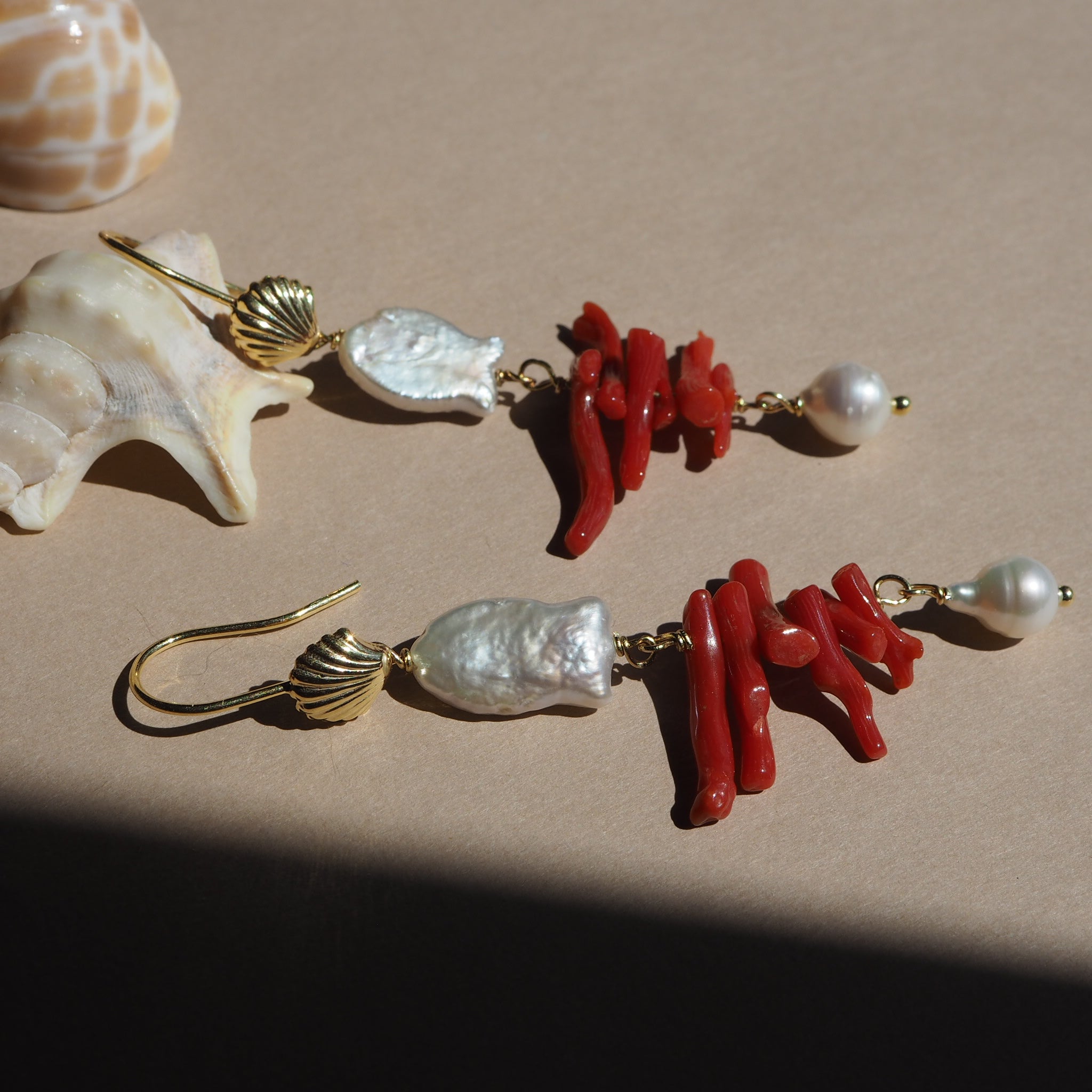 Orecchini Salina rosso