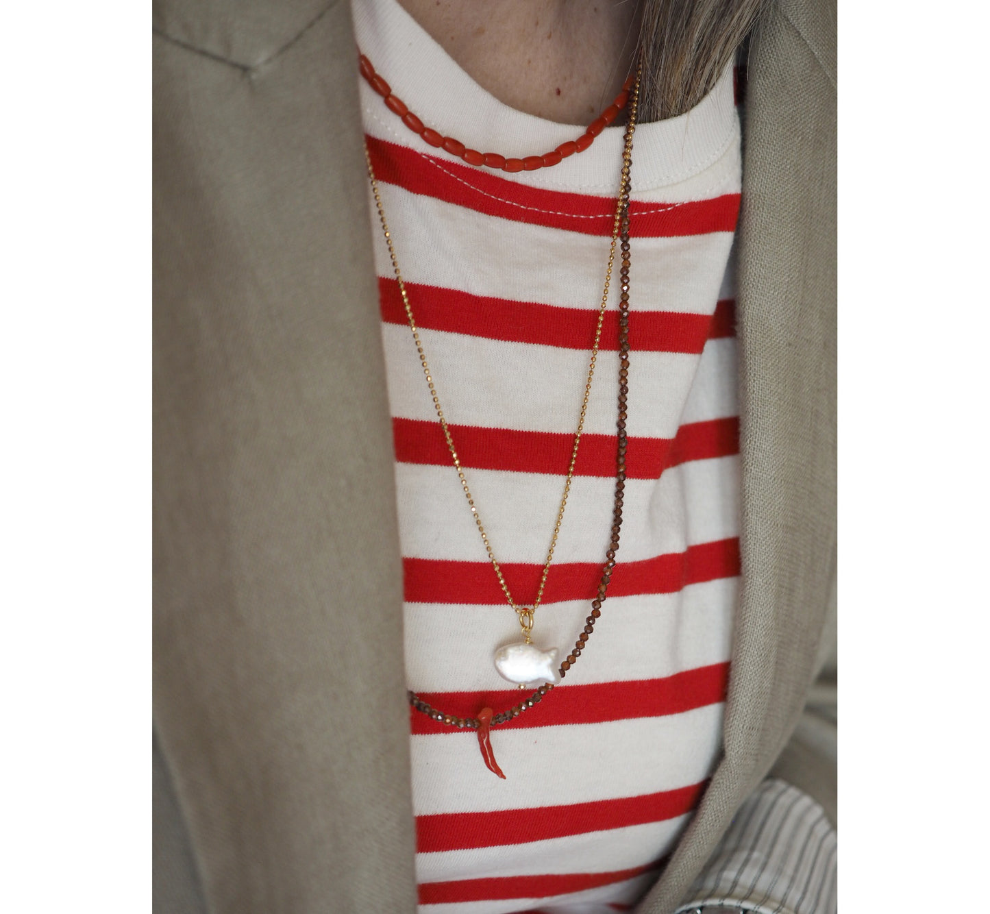 Chocker Risina corallo