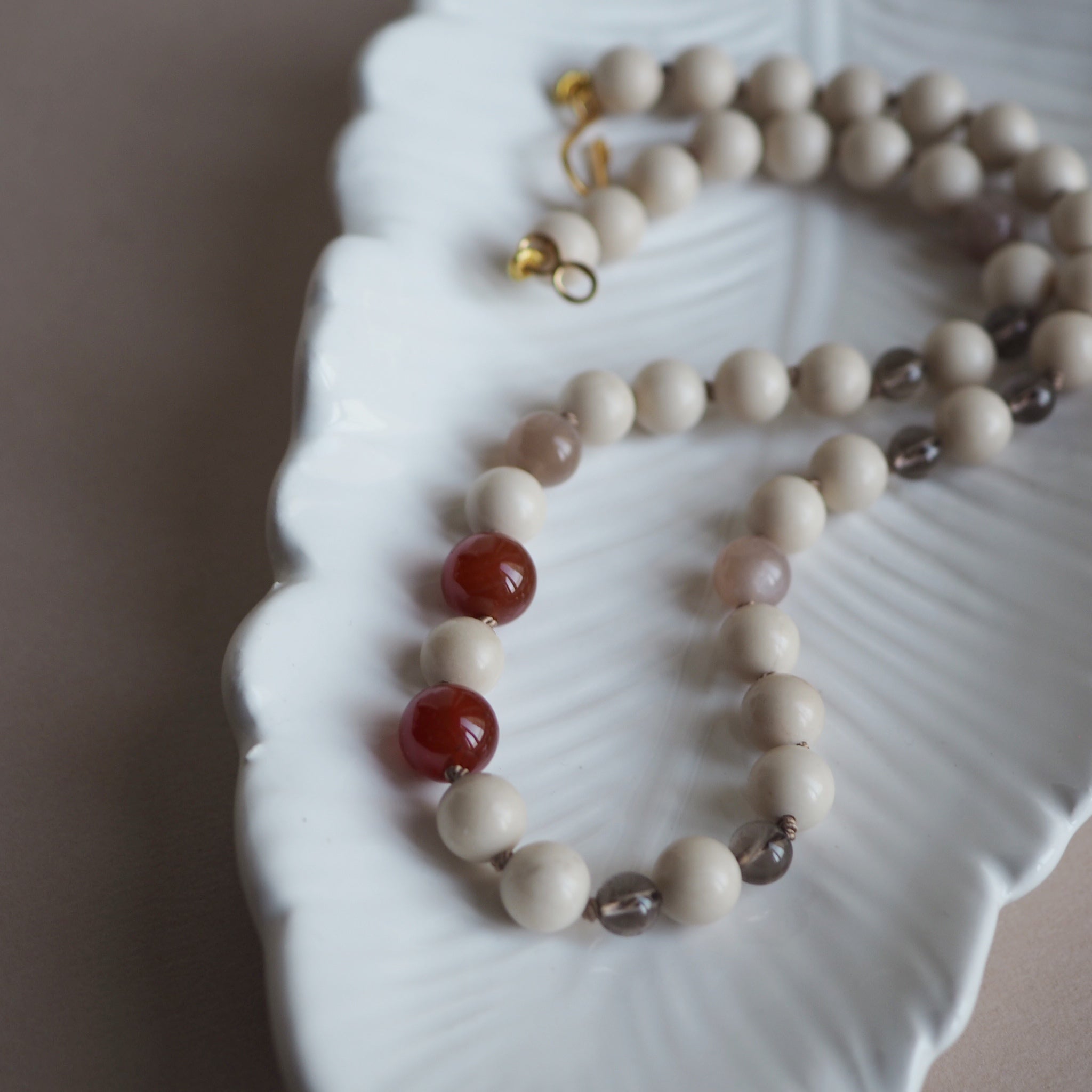 Collana Nodini Diaspro fossile