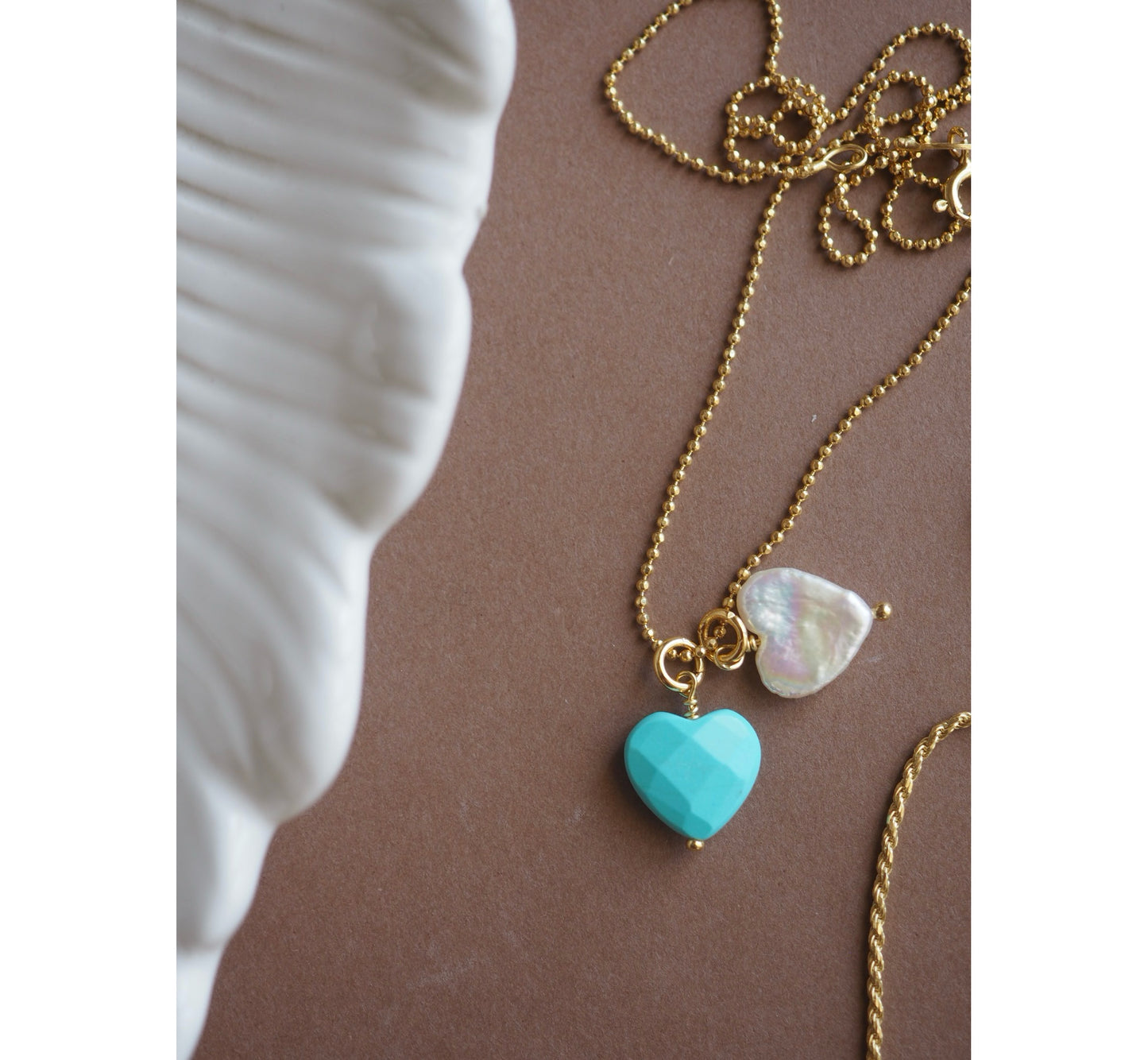 Charm Cuore perla