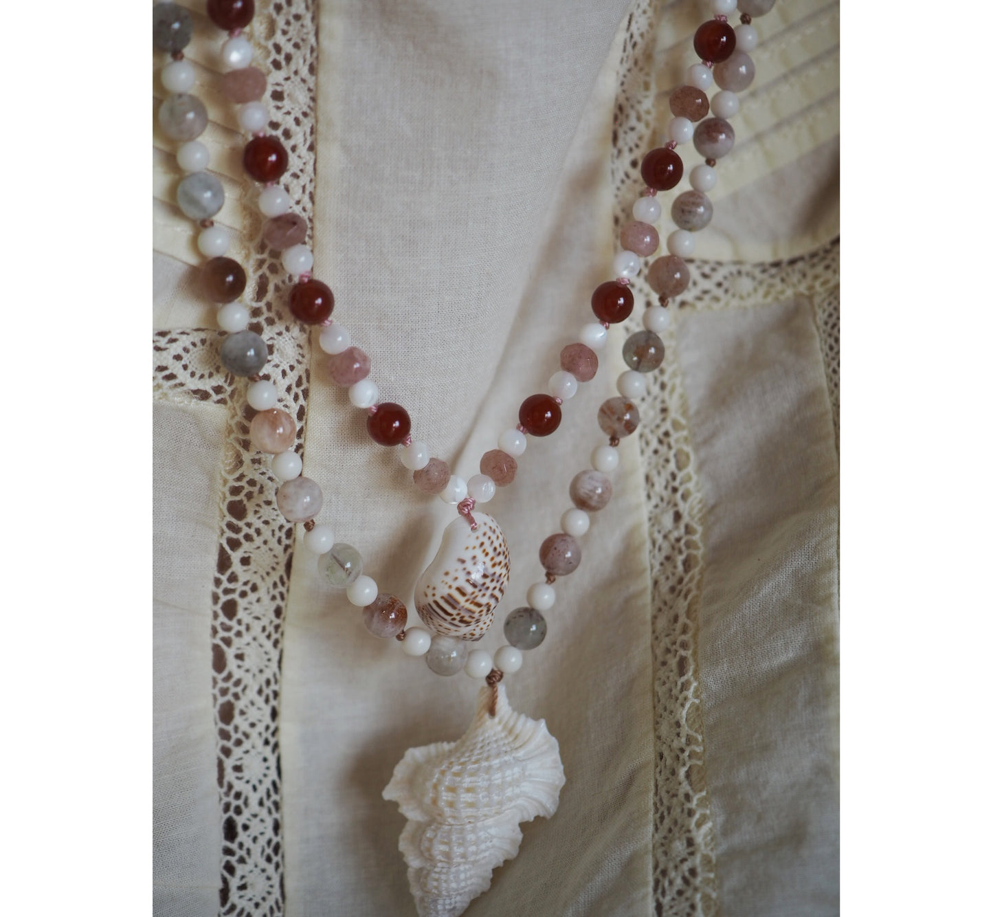 Collana Shellina Sole Rosa
