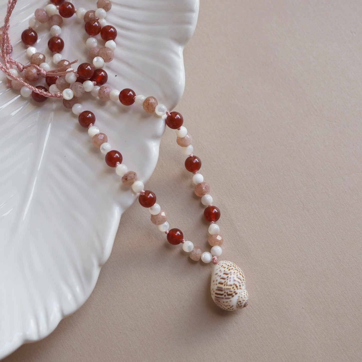 Collana Shellina Corniola