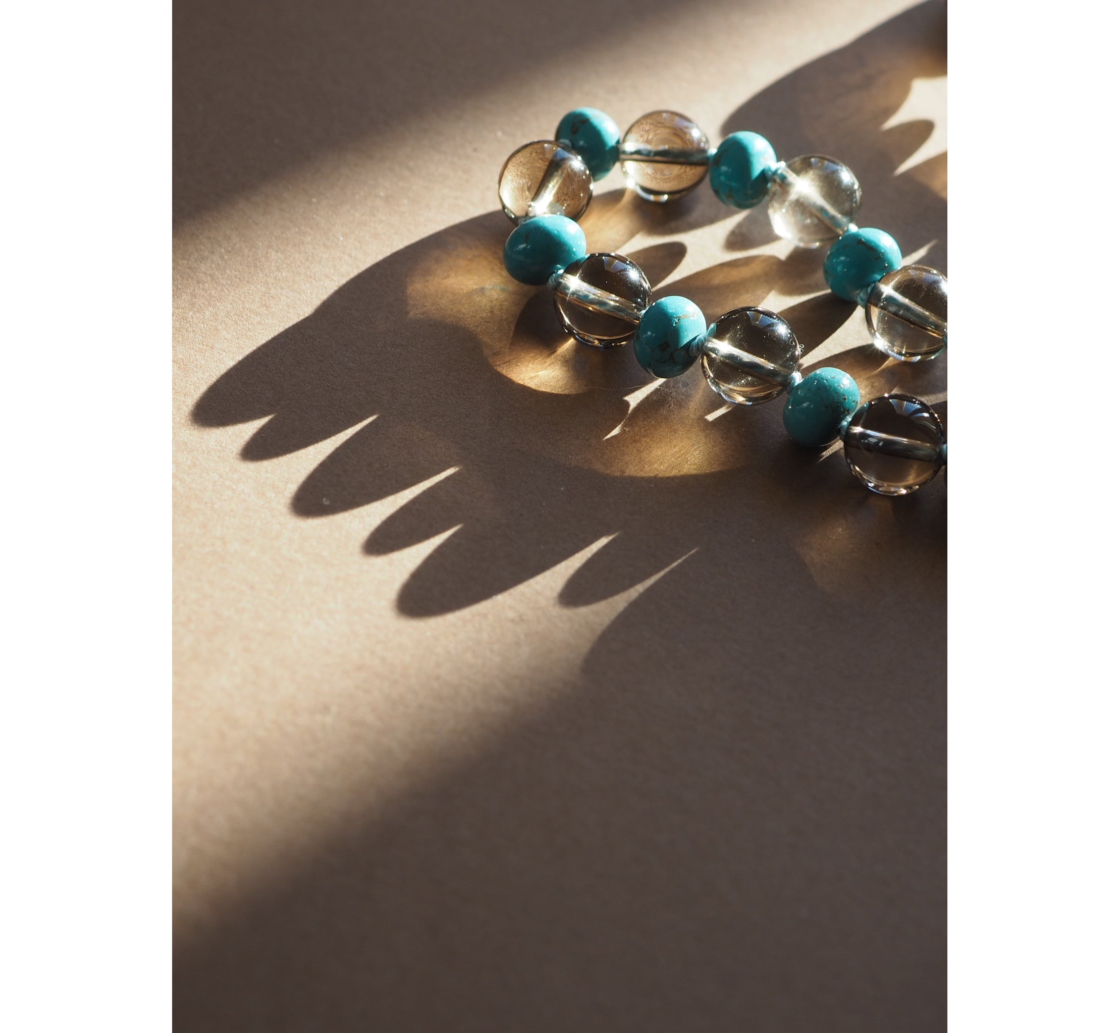 Collana Nodini Fumè turchese