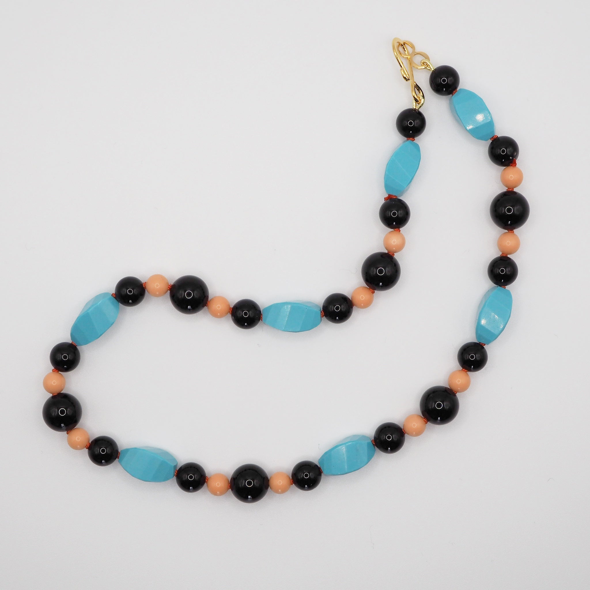 Collana Nodini onice turchese