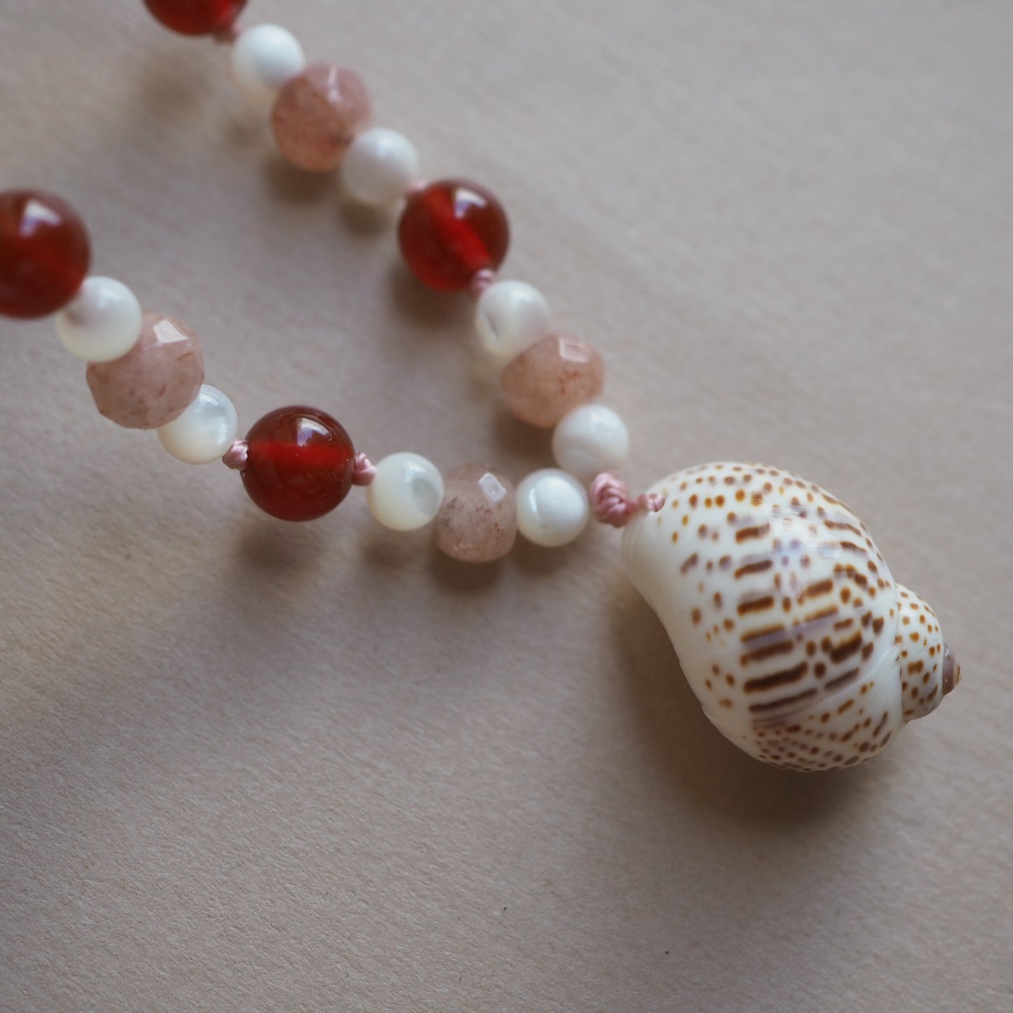 Collana Shellina Corniola
