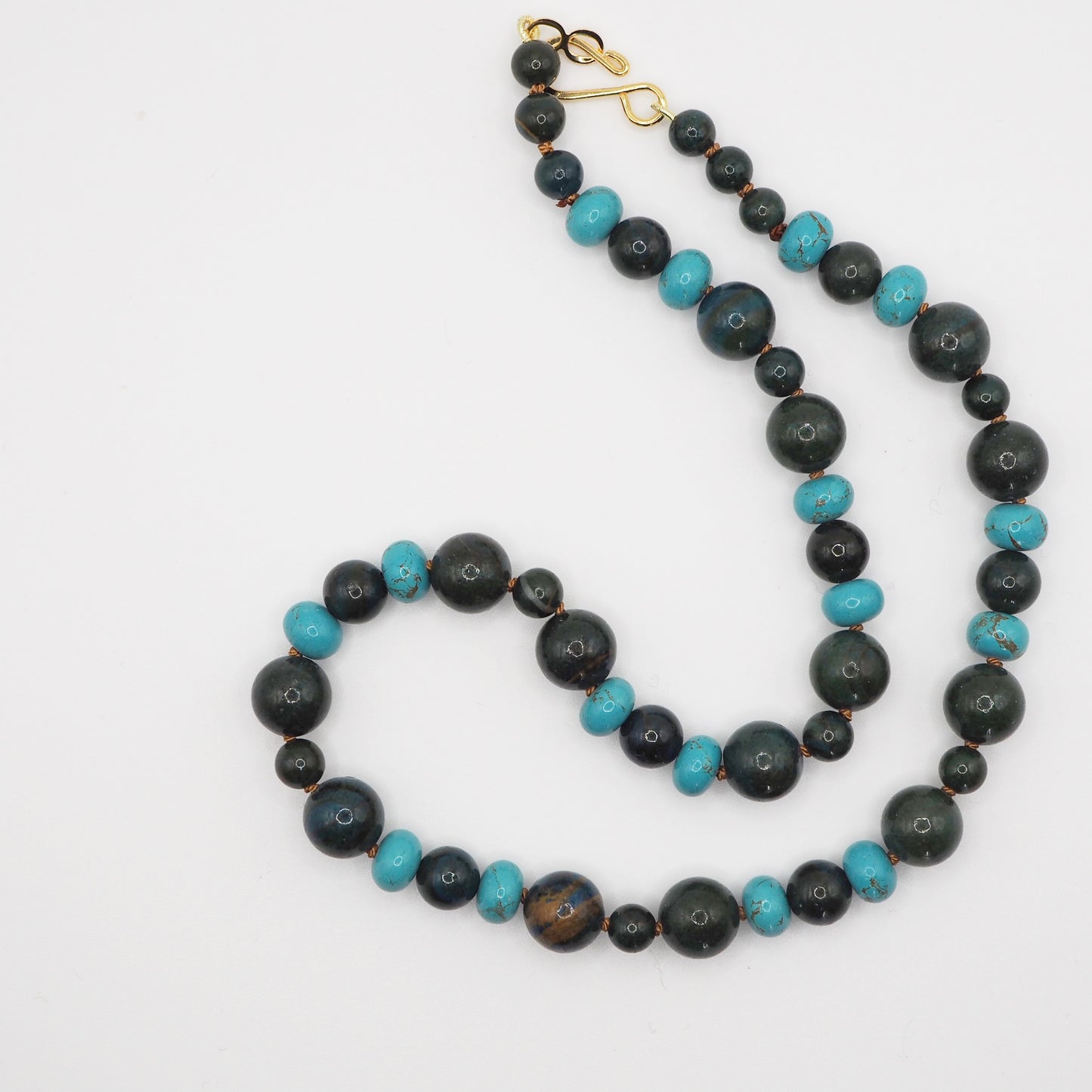 Collana Nodini crisocolla