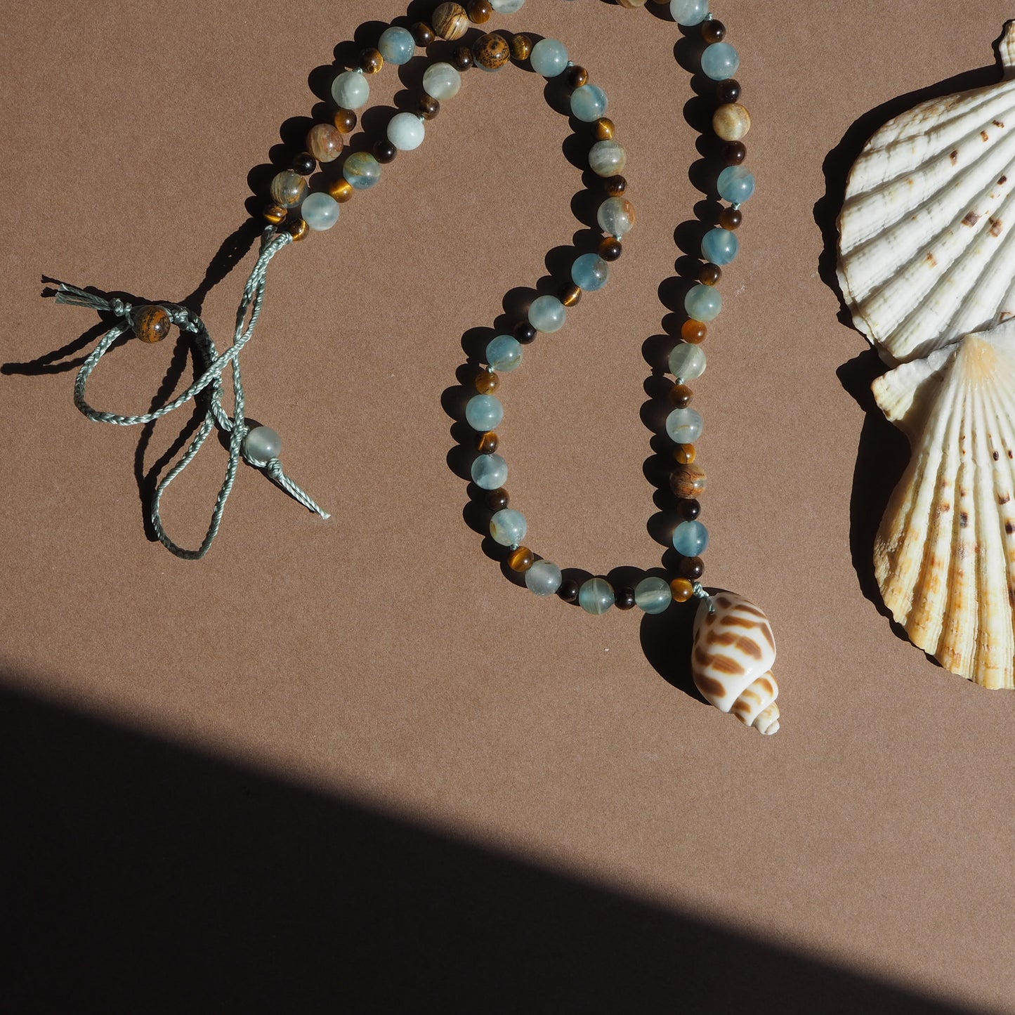 Collana Shellina Calcite azzurra