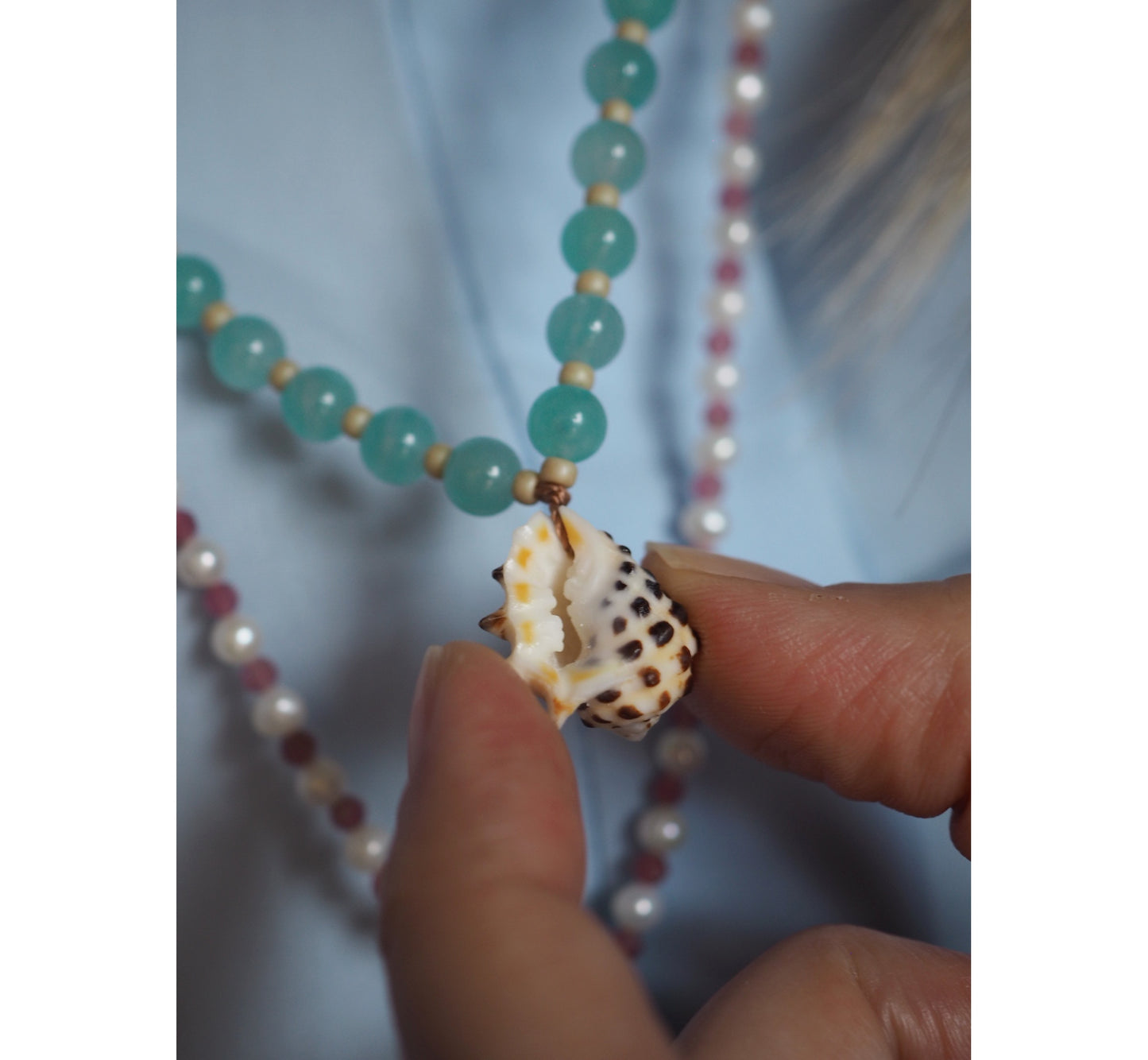 Collana Shellina Amazzonite