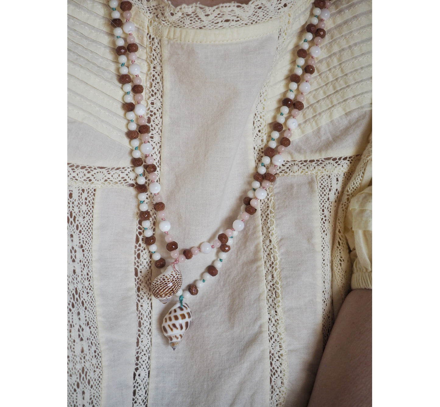 Collana Shellina Sole Rosa