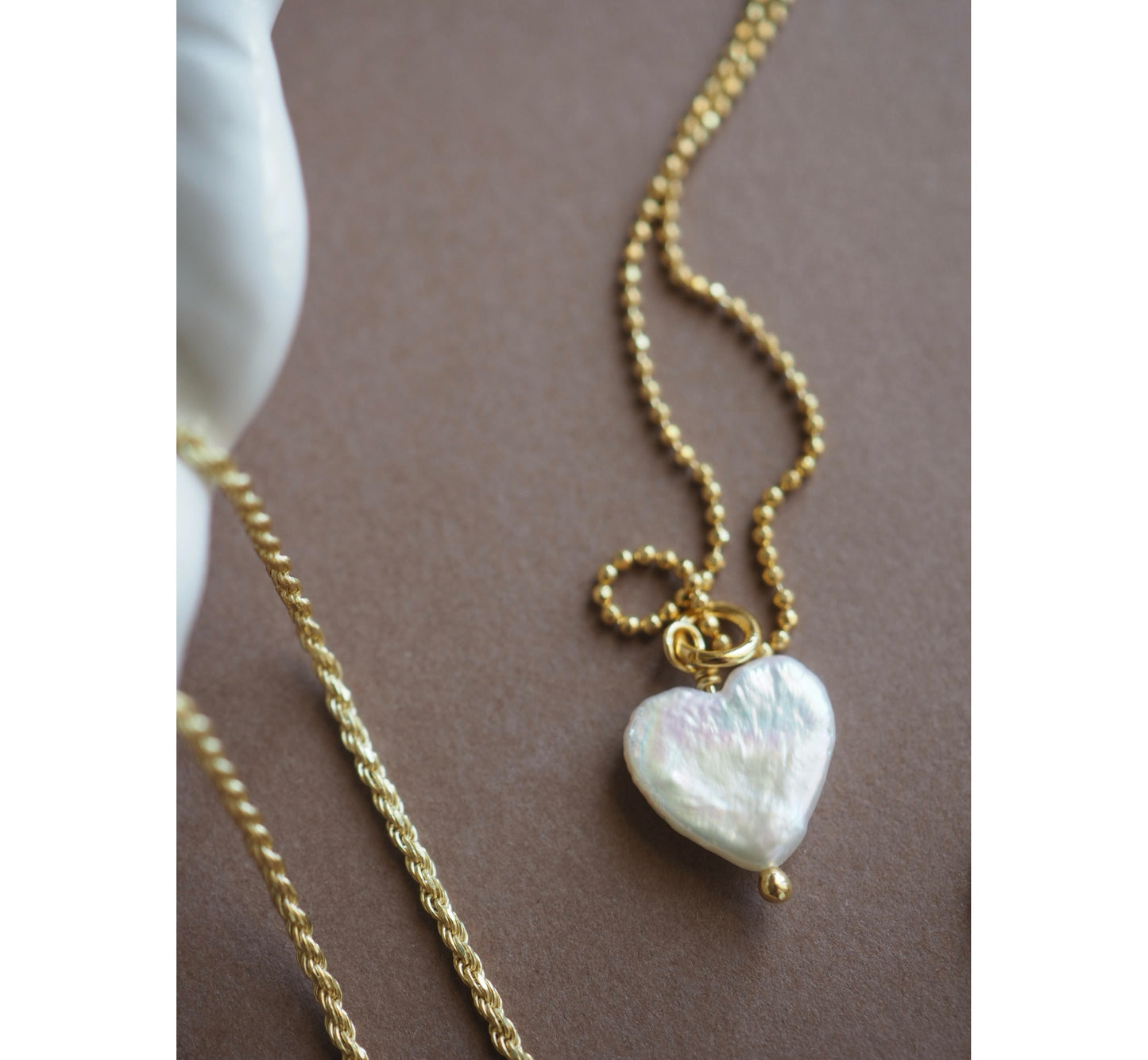 Charm Cuore perla