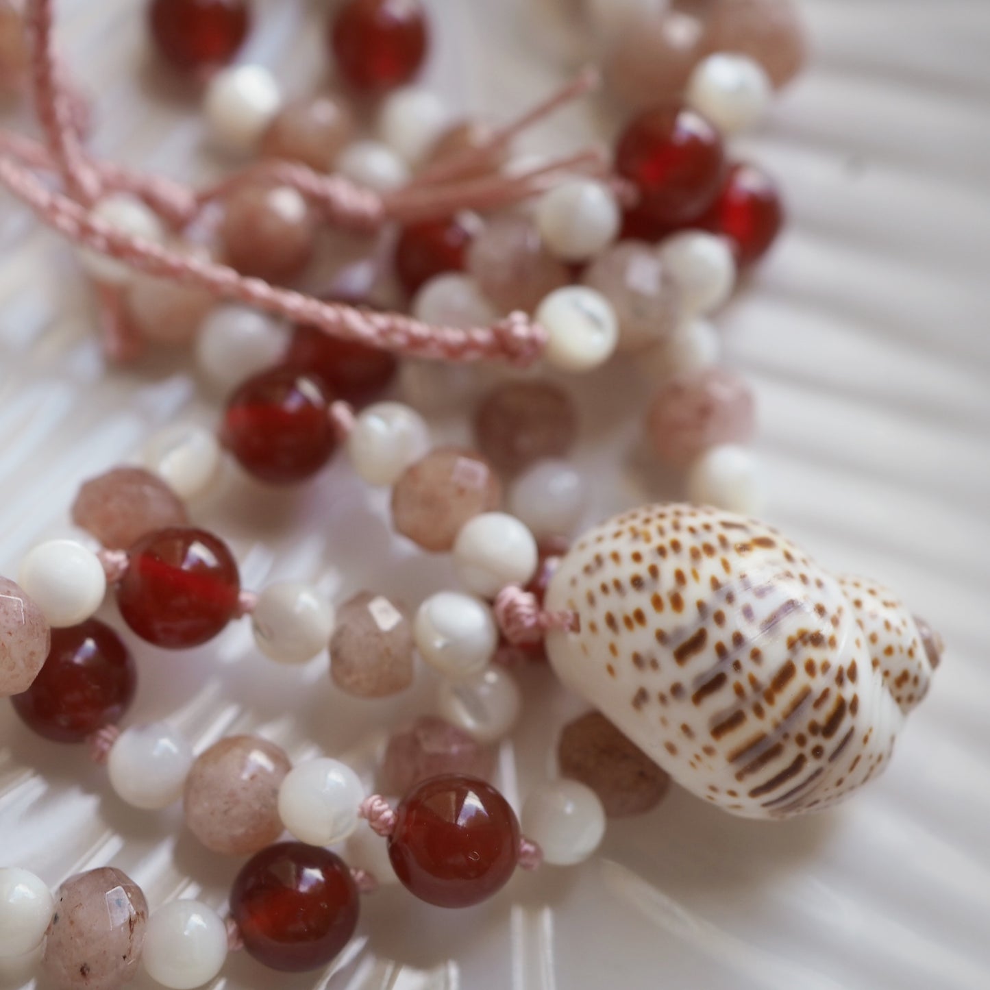 Collana Shellina Corniola