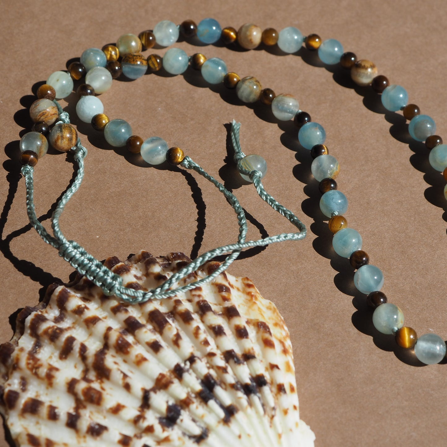 Collana Shellina Calcite azzurra