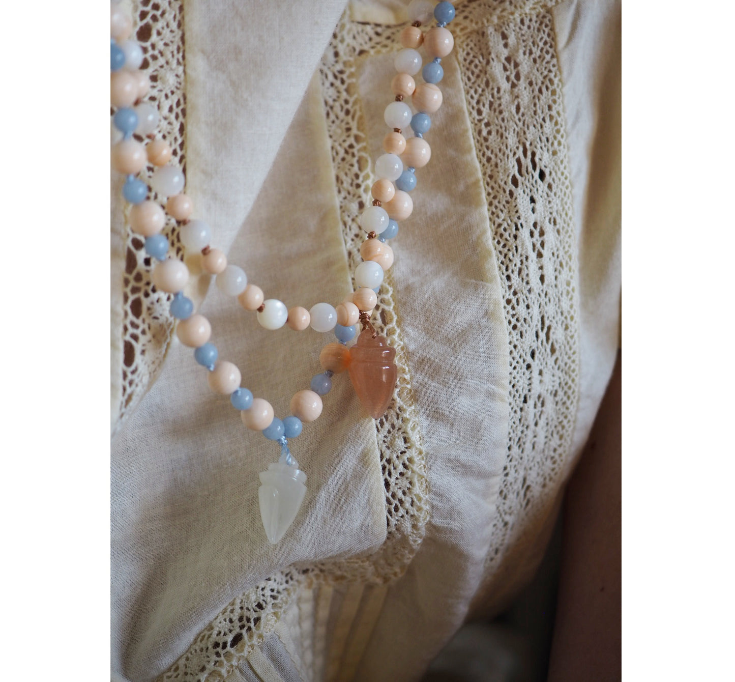 Collana Shellina Luna rosa