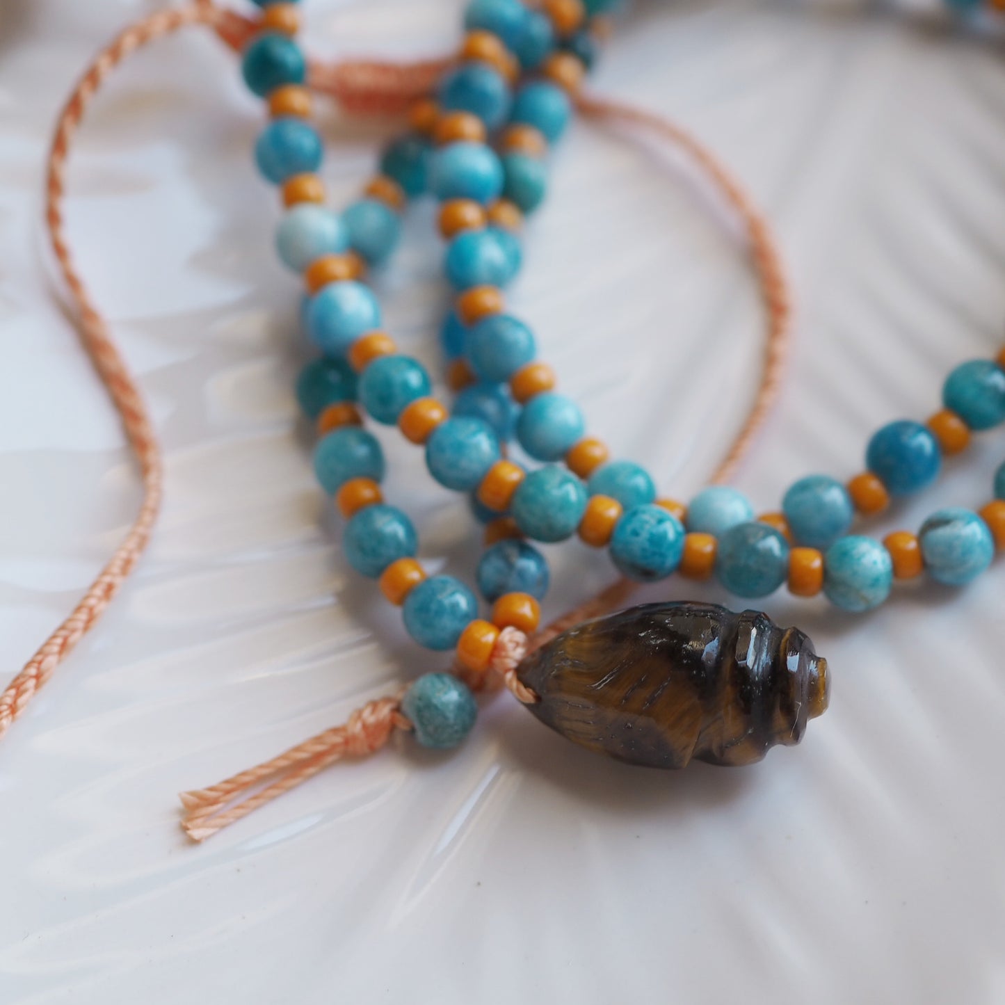 Collana Shellina Occhio tigre