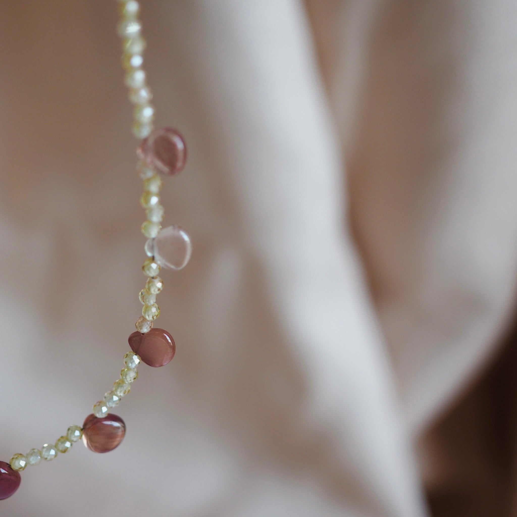 Collana Goccioline Bagliore d'Ambra