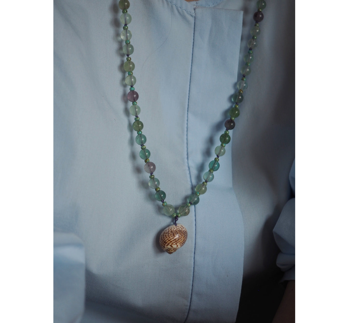Collana Shellina Fluorite