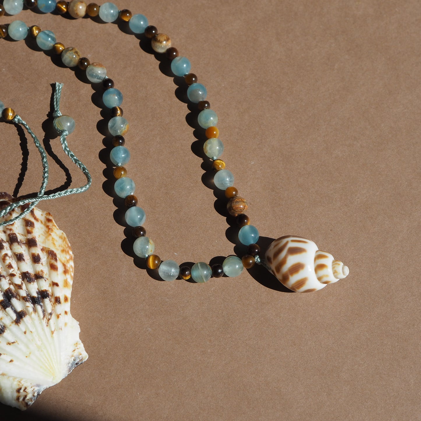 Collana Shellina Calcite azzurra