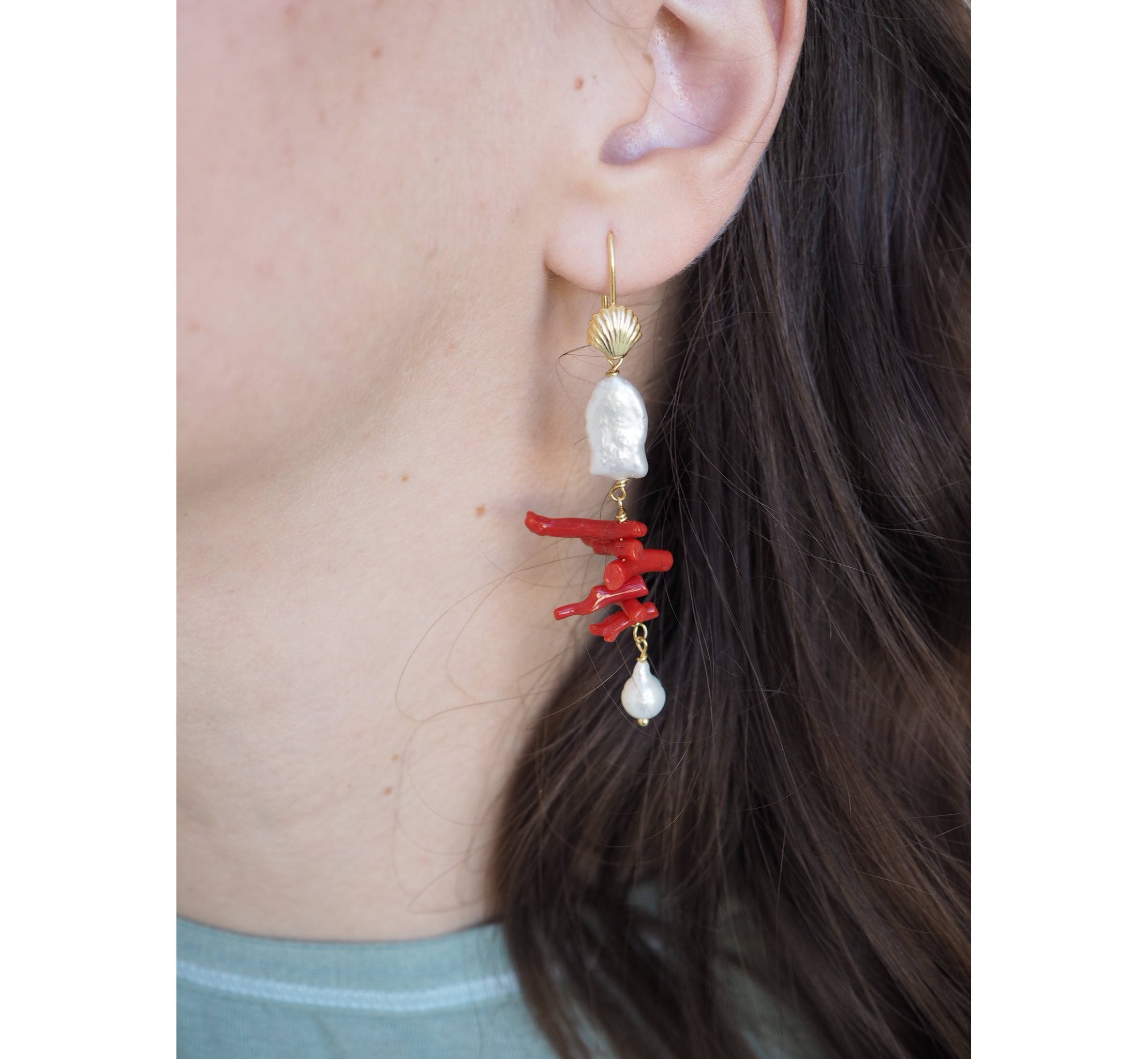 Orecchini Salina rosso