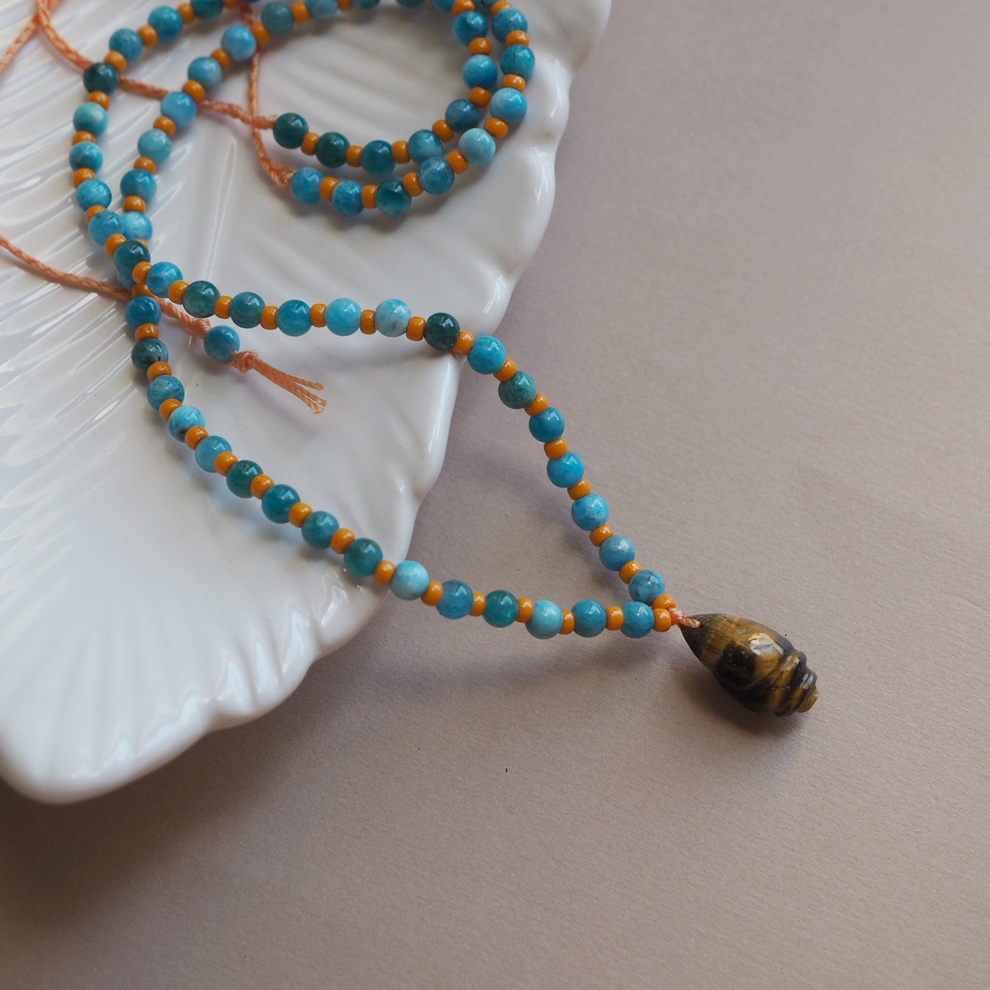 Collana Shellina Occhio tigre