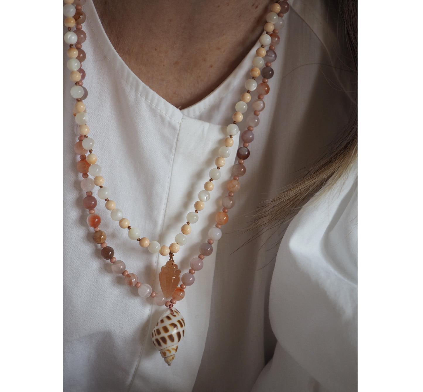 Collana Shellina Luna rosa