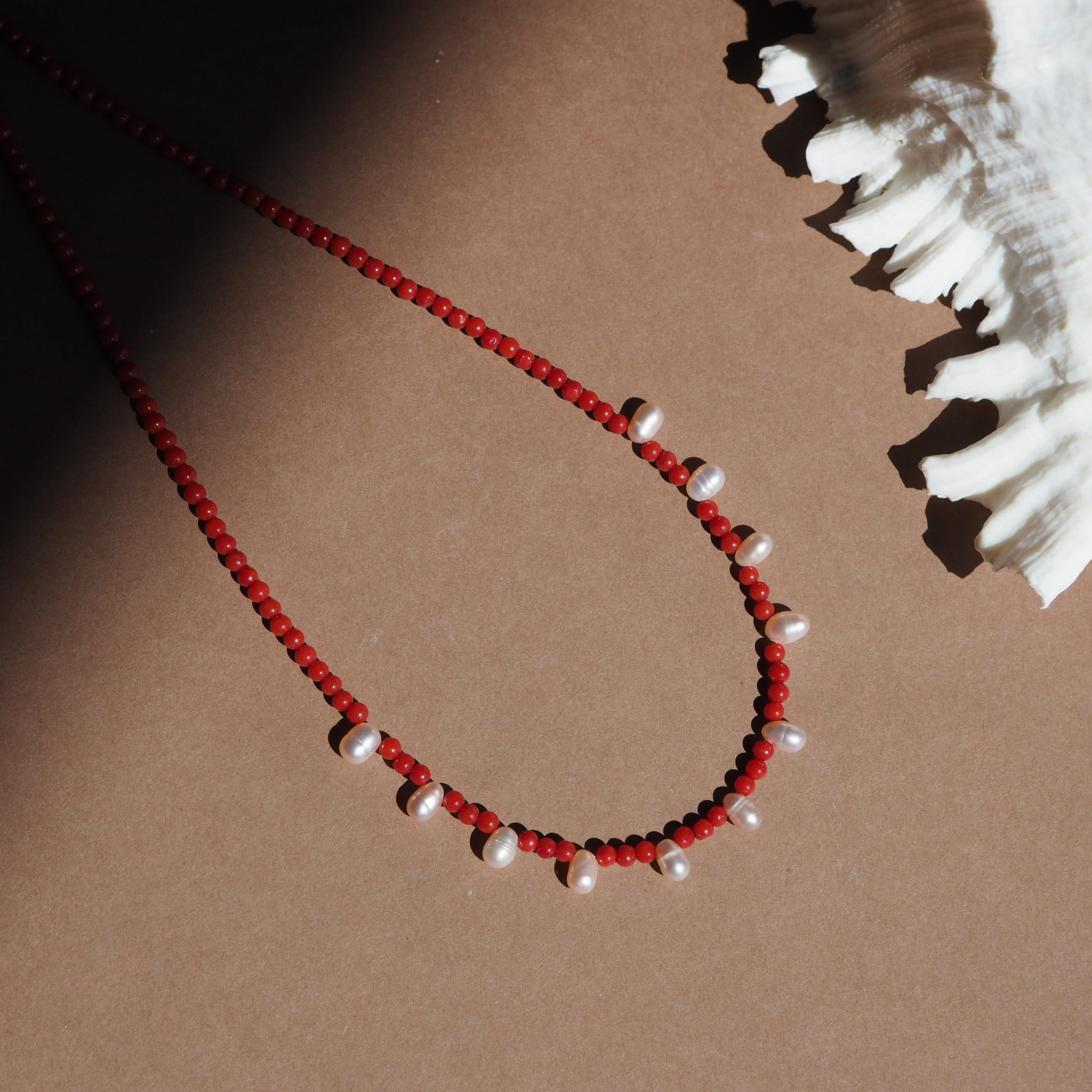 Collana Ischia corallo