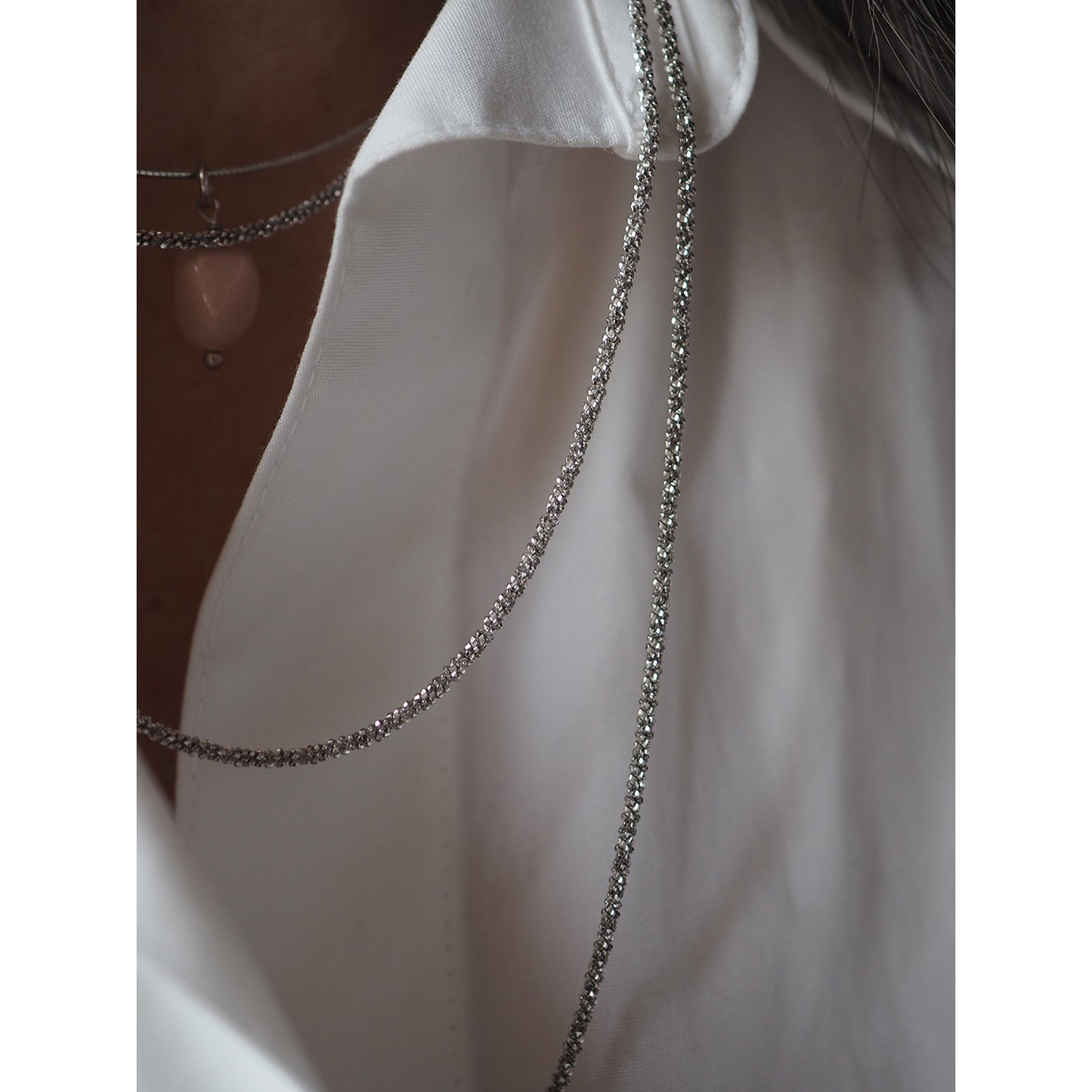 Collana Diamantina Silver