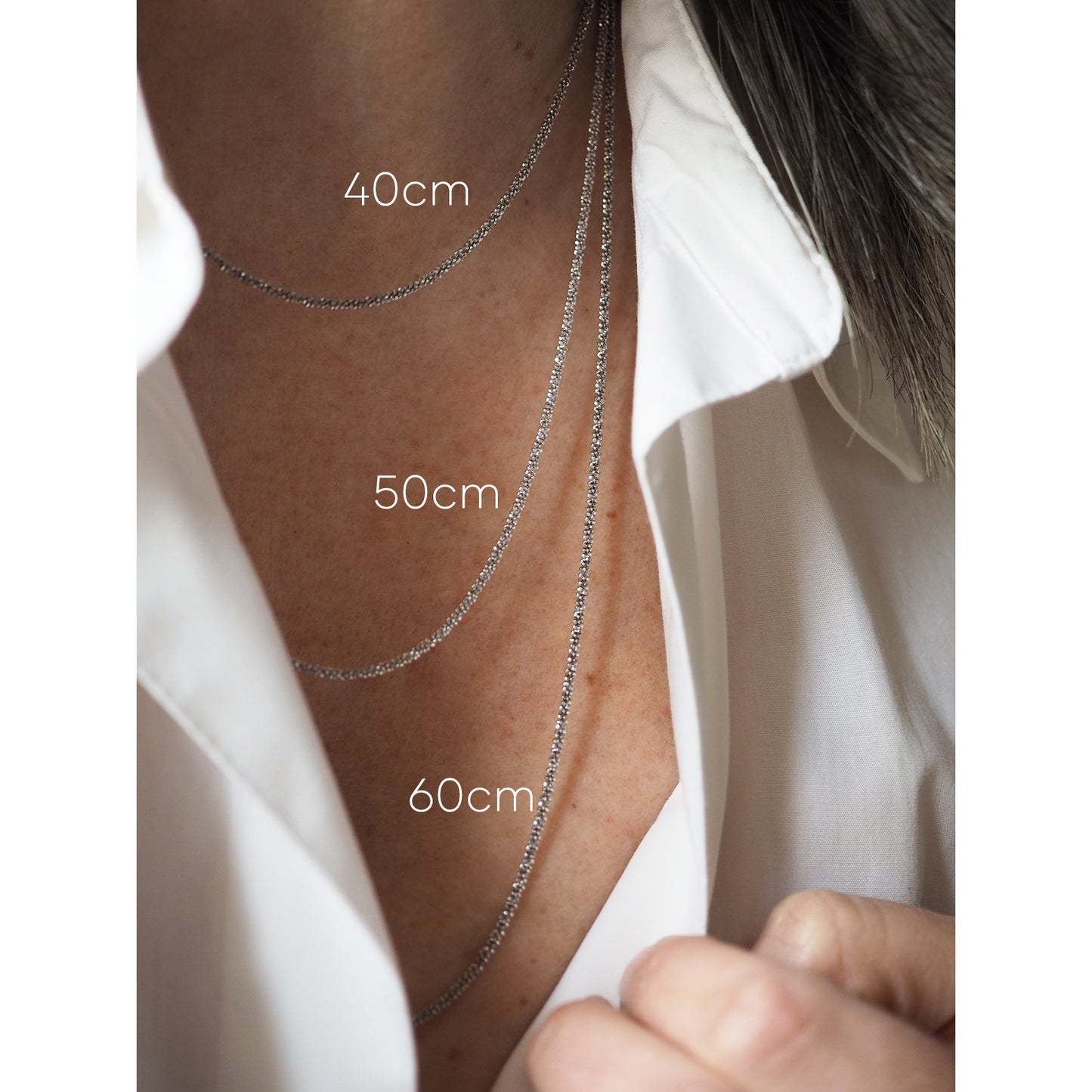 Collana Diamantina Silver