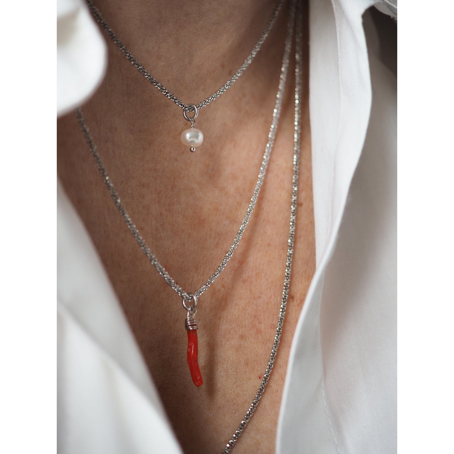 Collana Diamantina Silver