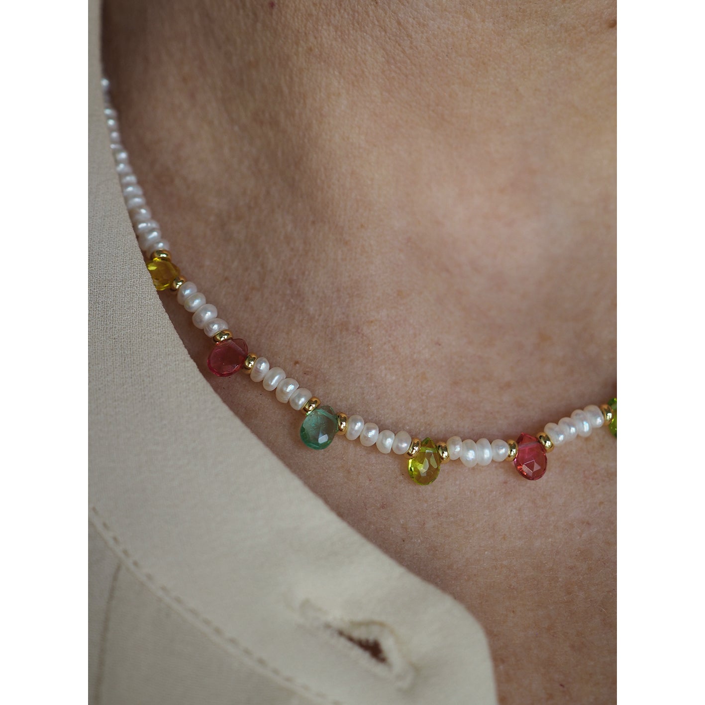 Collana Goccioline Perle Estate