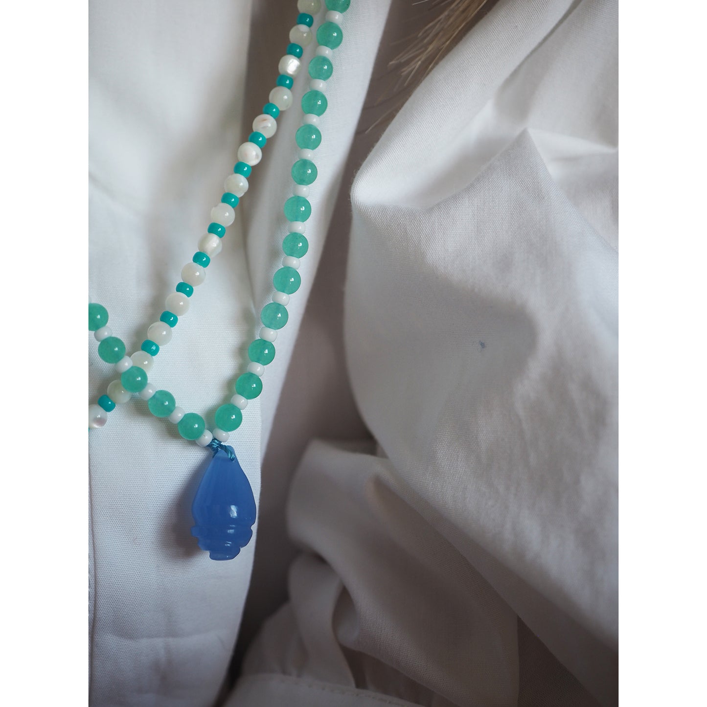 Collana Shellina Azzurro