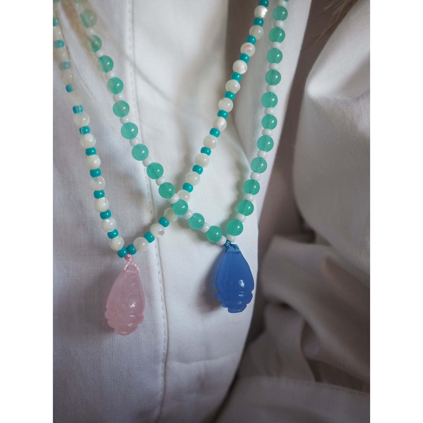Collana Shellina Azzurro