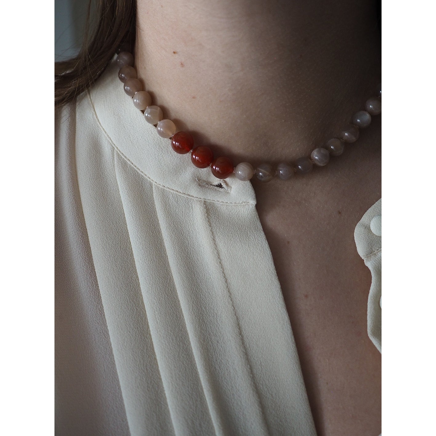Collana Nodini Luna Rosa