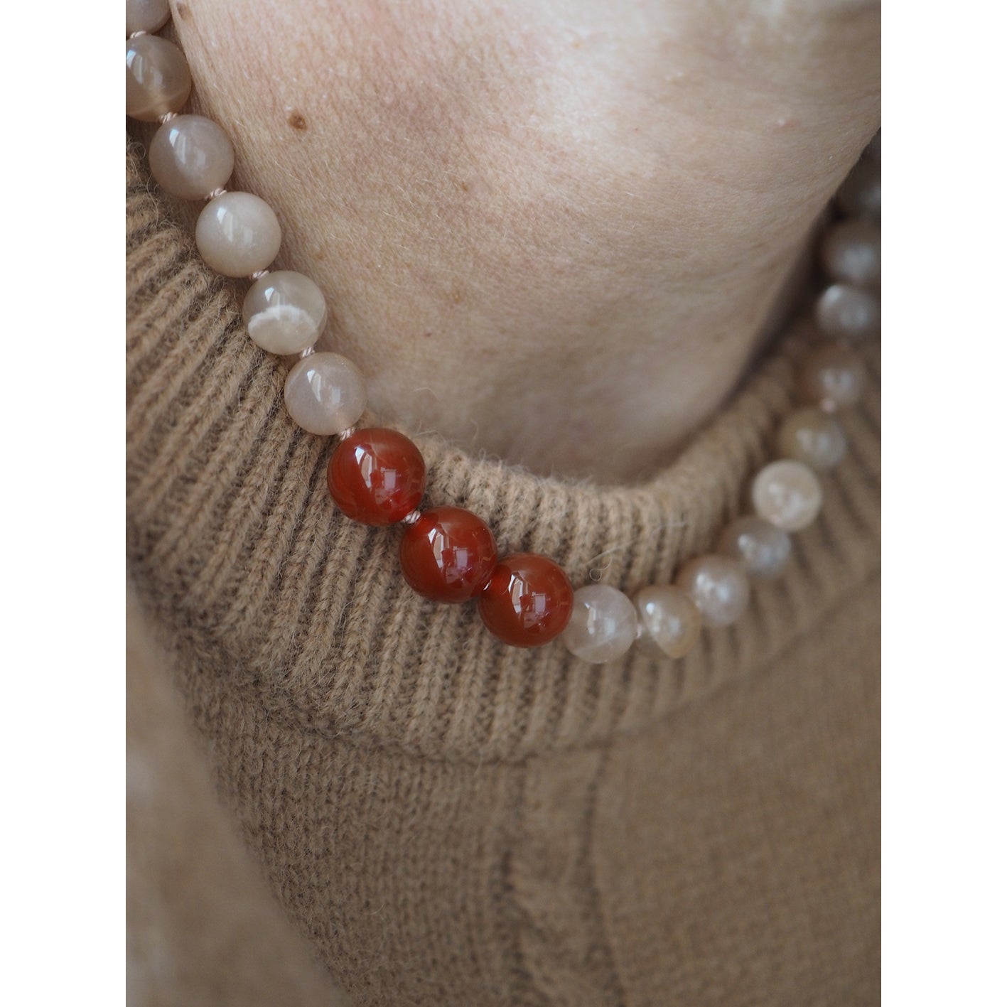 Collana Nodini Luna Rosa