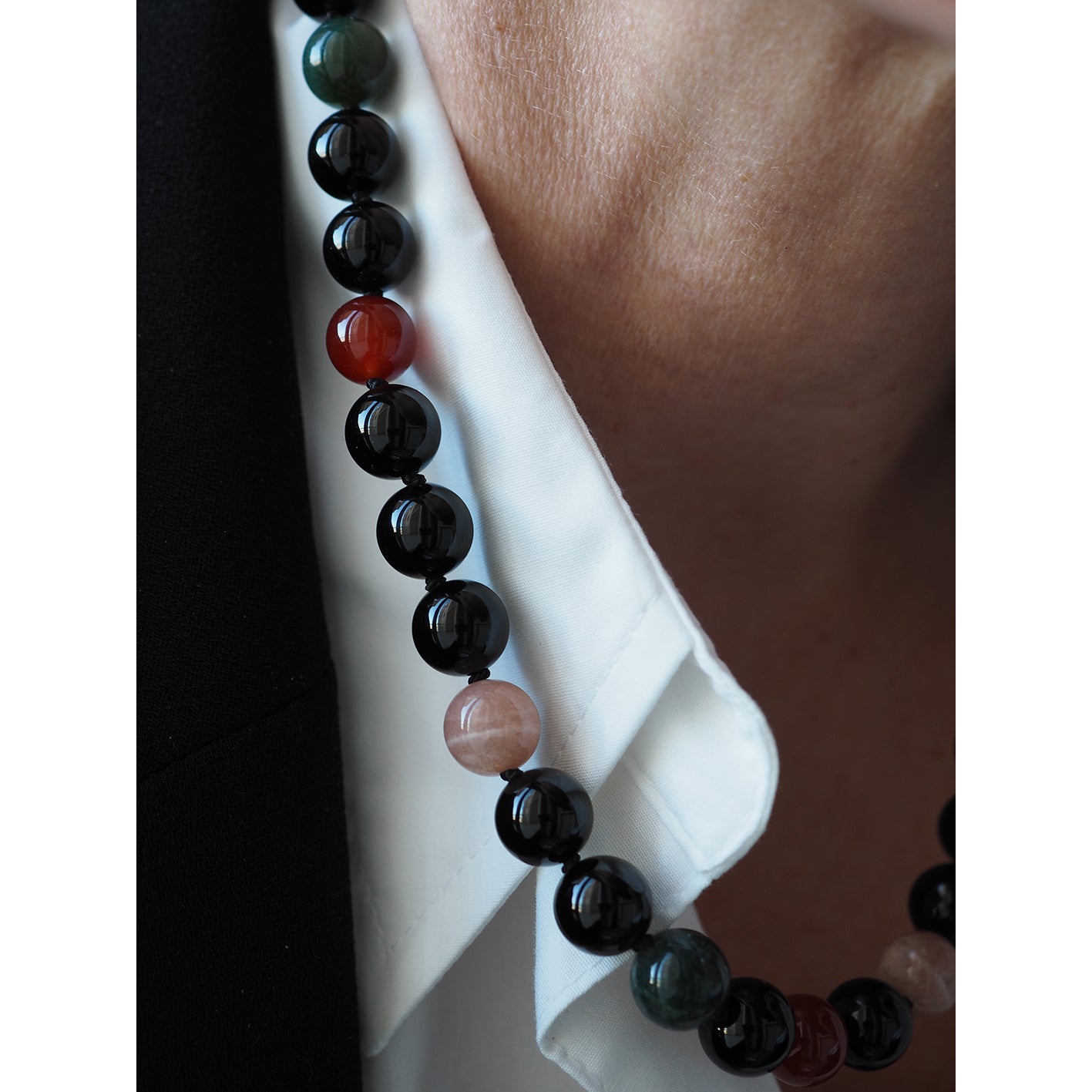 Collana Nodini Onice