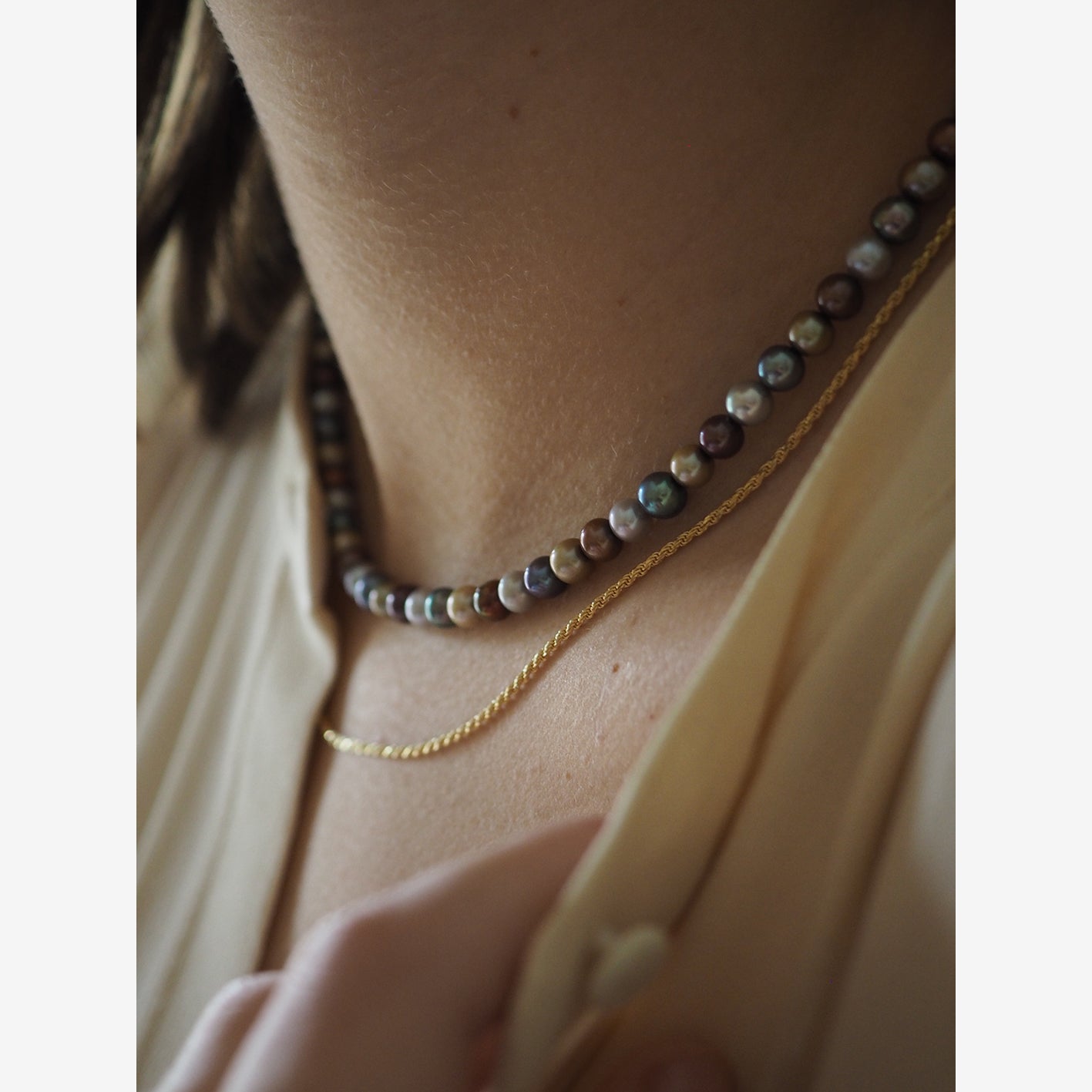Collana Perle multicolor