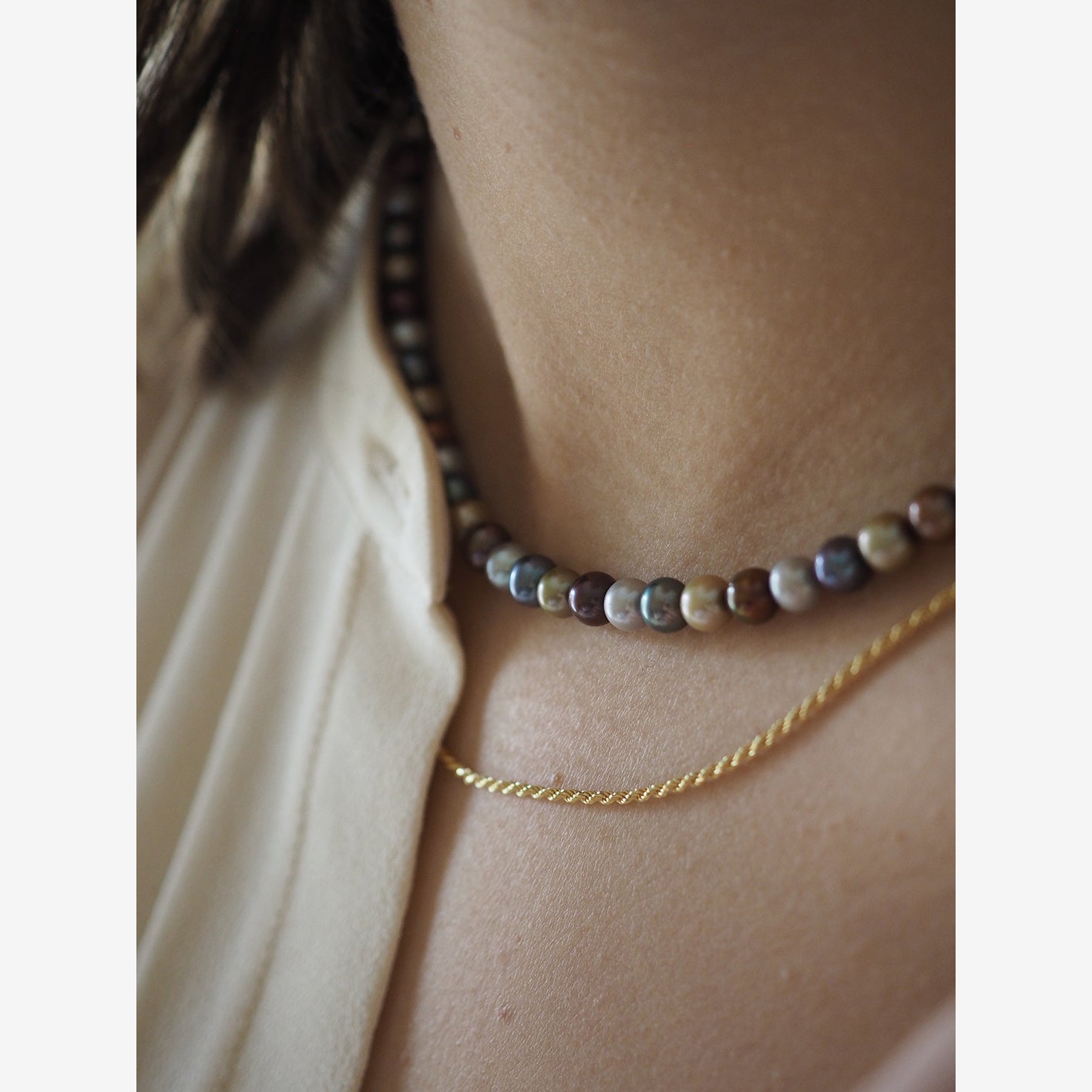 Collana Perle multicolor