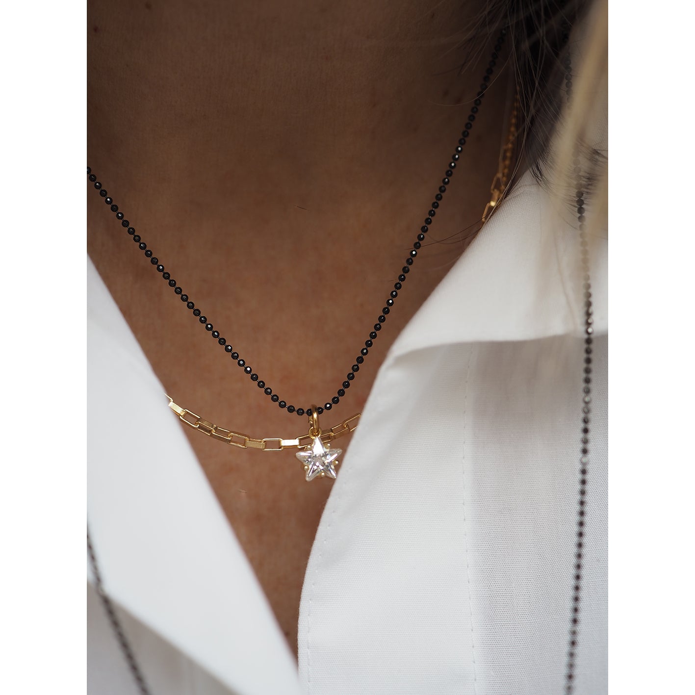 Collana Micropallini Black