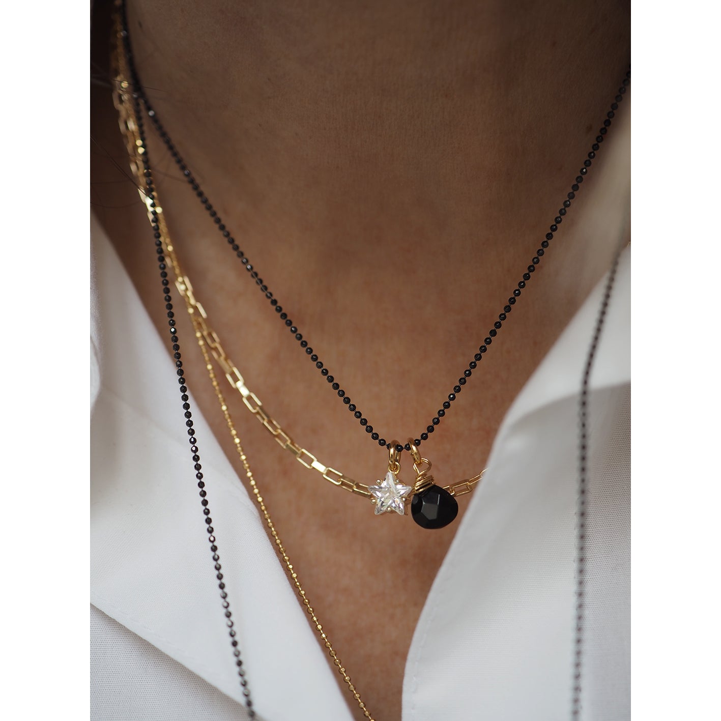 Collana Micropallini Black