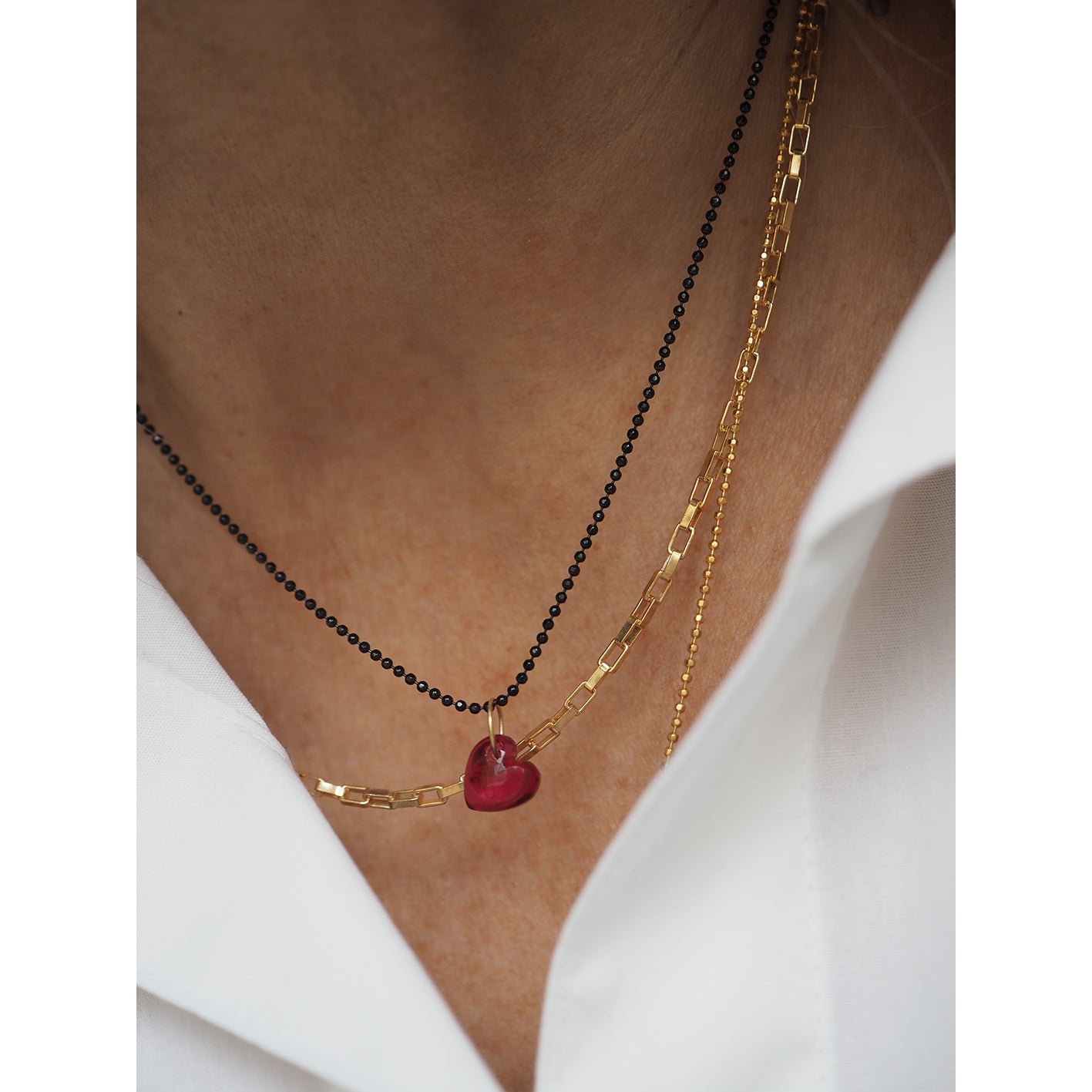 Collana Micropallini Black