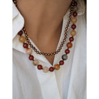 Collana Nodini Moka