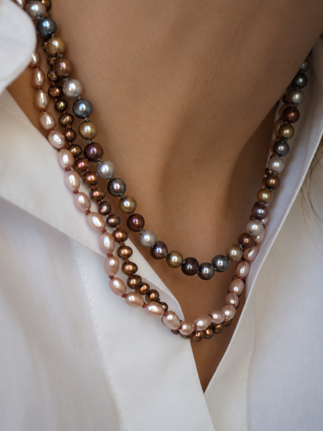 Collana Nodini Moka