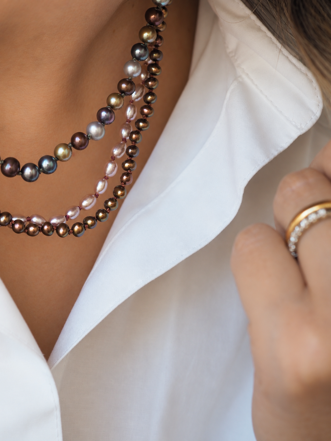 Collana Nodini Moka