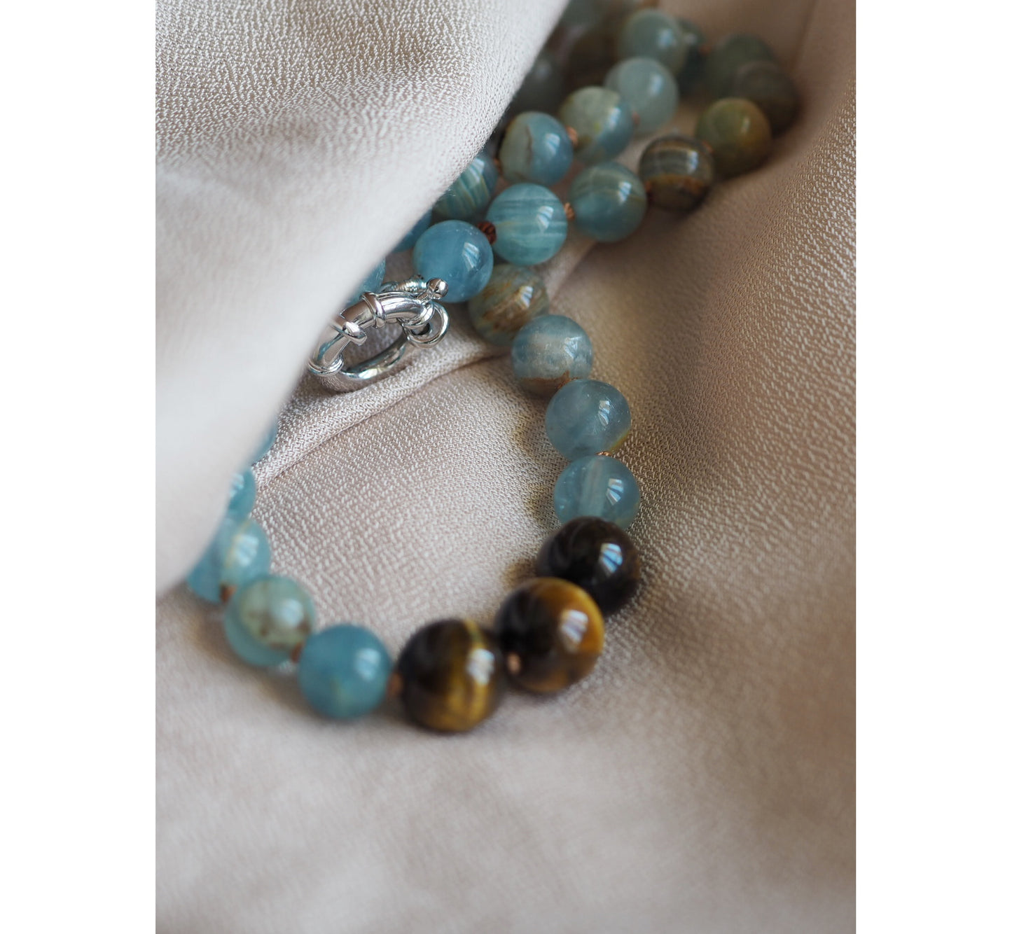 Collana Calcite azzurra