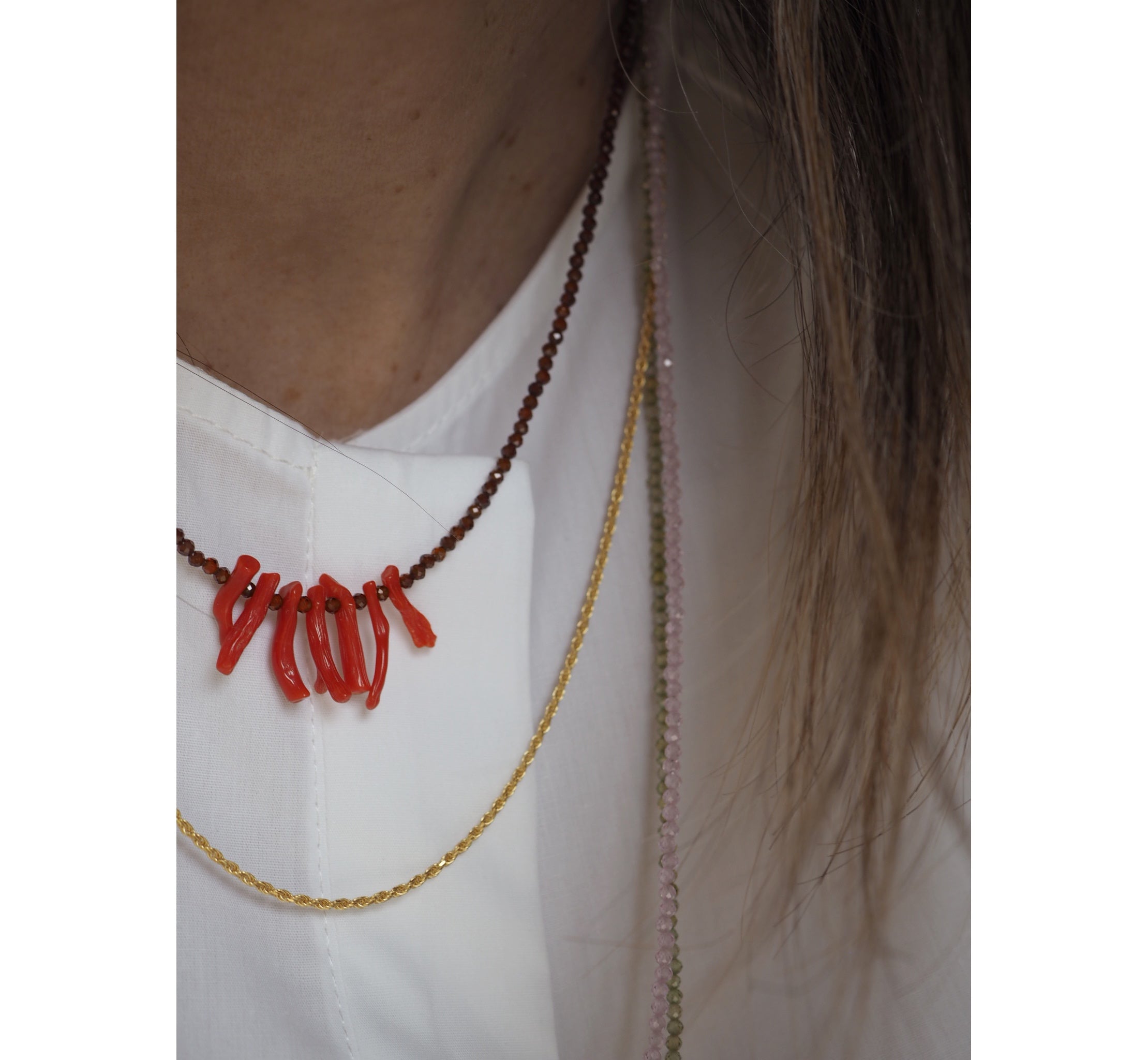 Collana Corallina Rosso