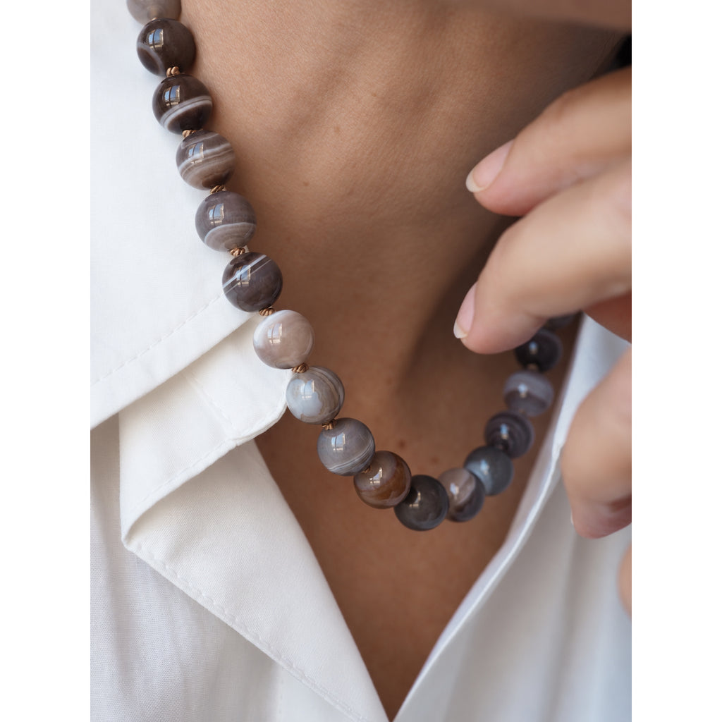 Collana Nodini Talco