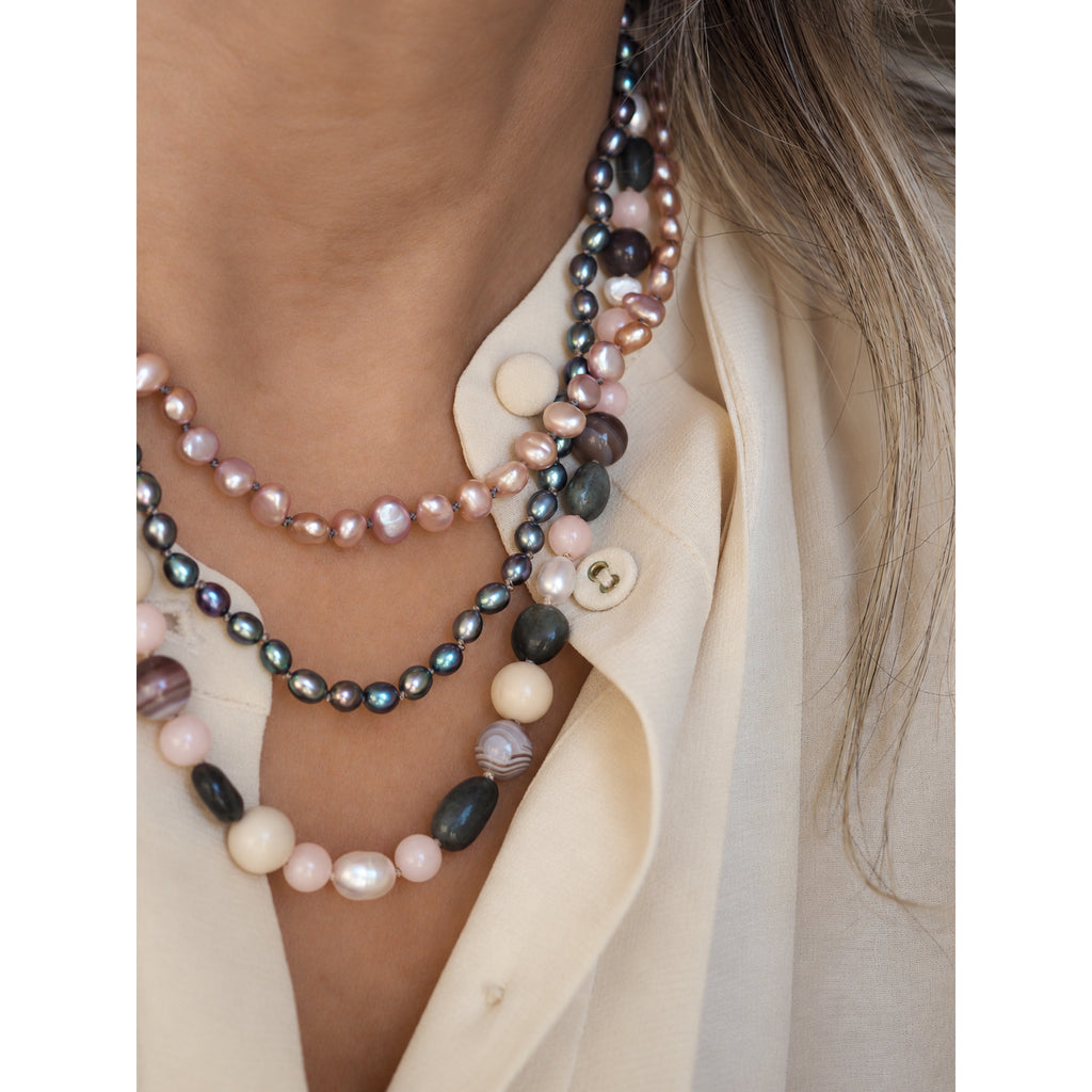 Collana Nodini Opale